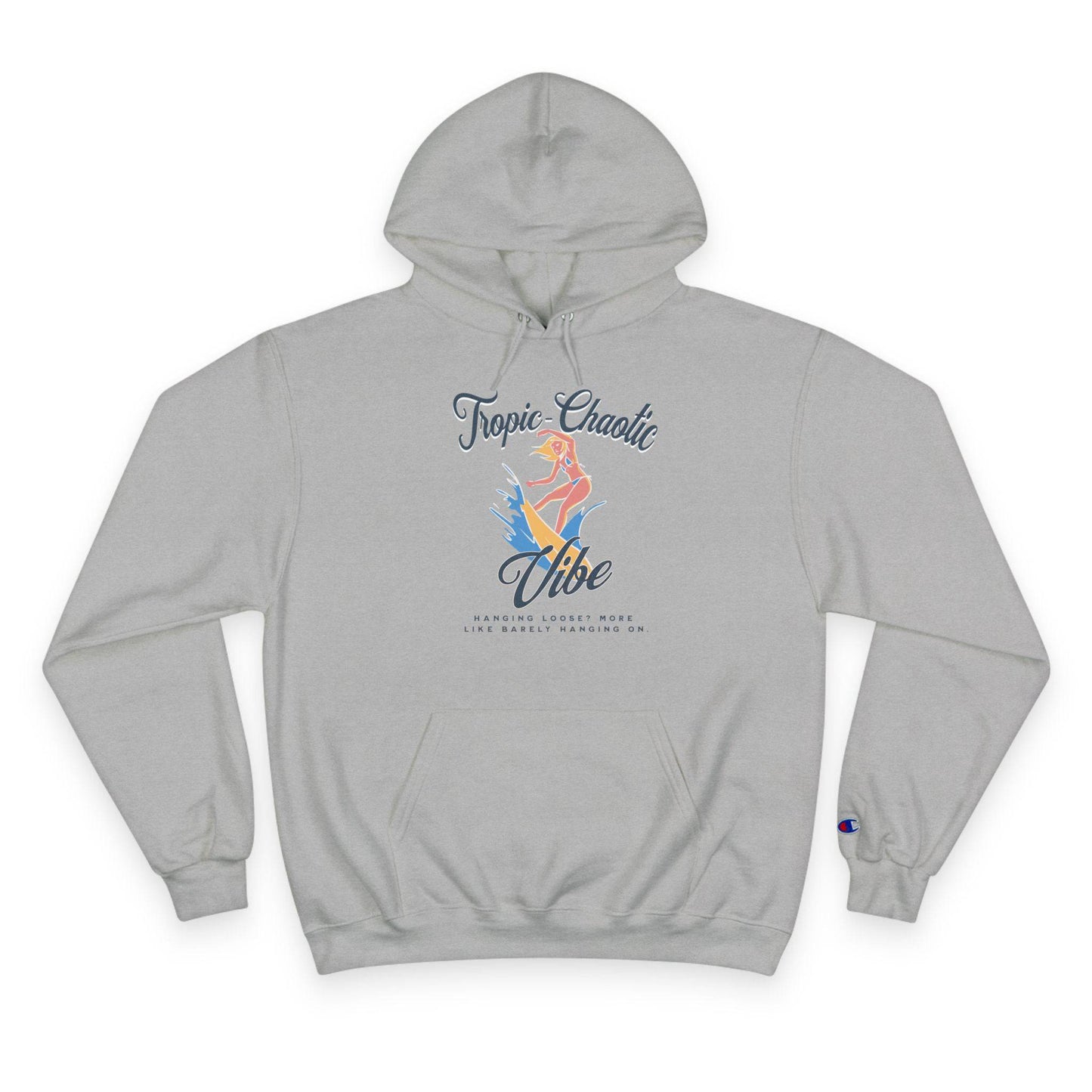 Tropic-Chaotic Vibe Champion Hoodie – The Ultimate Blend of Comfort & Style - Its Fine, I Am Fine