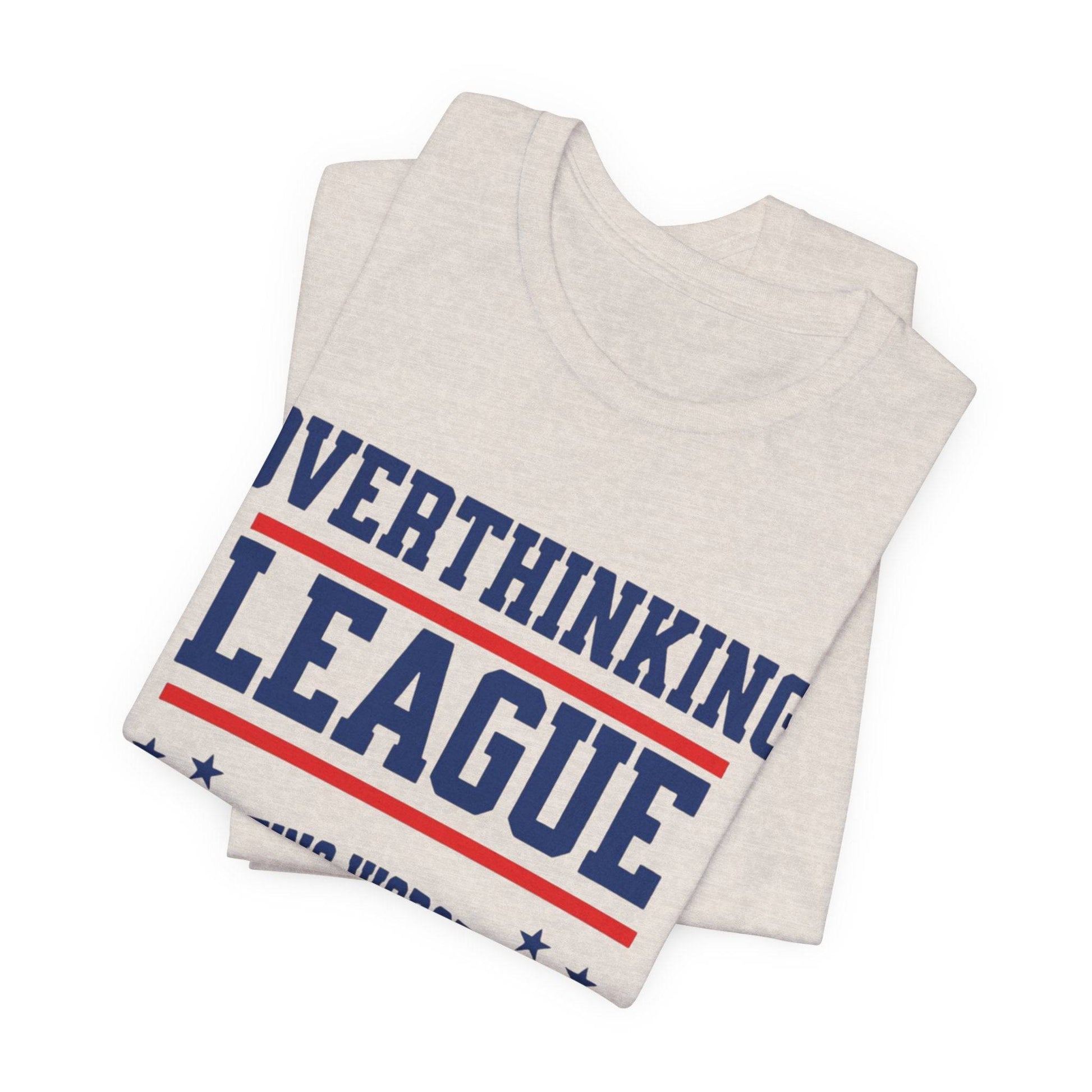 Overthinking League Unisex Jersey Tee - Analyzing Since 2025 - Its Fine, I Am Fine