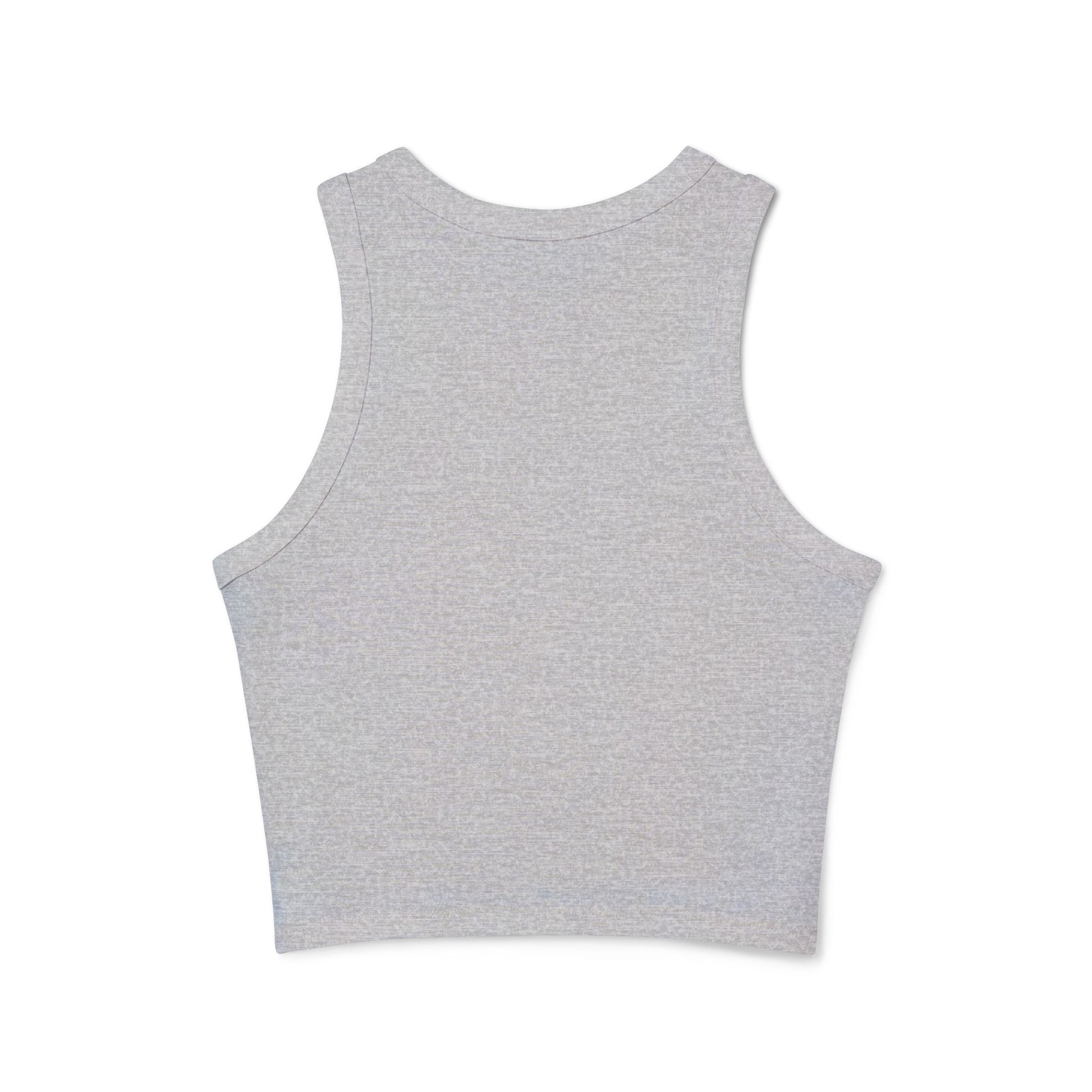 Cute & Sassy ‘Go Away’ Graphic Racer Tank Top for Women - Its Fine, I Am Fine