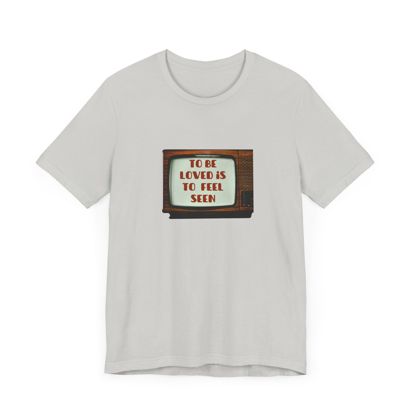 Retro Love Quote Tee, Unisex Short Sleeve Shirt, Vintage Style, Gift for Friends, Self-Love Statement T-Shirt, Casual Chic Top
