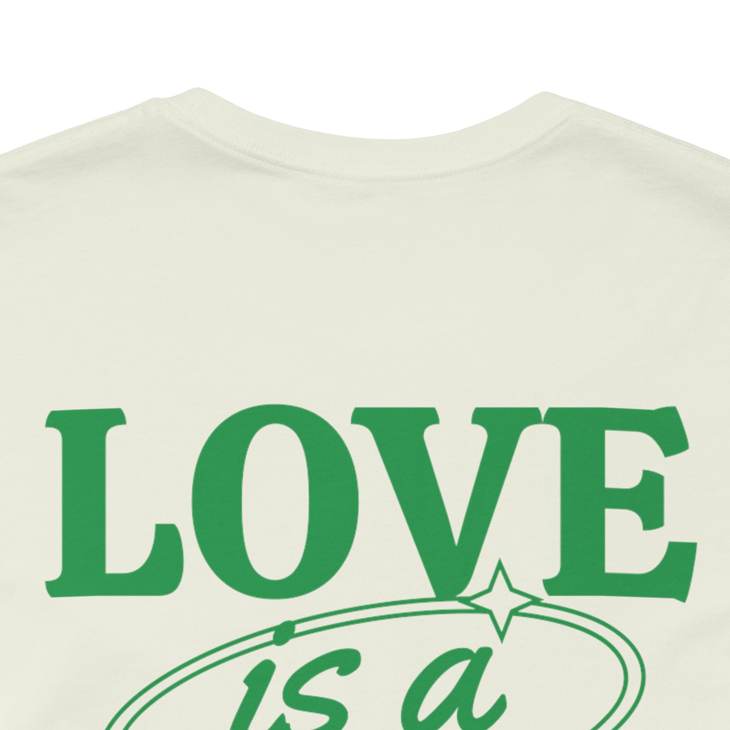 Love is a Verb Unisex Jersey Tee - Casual Inspirational t-shirt for Everyday Comfort