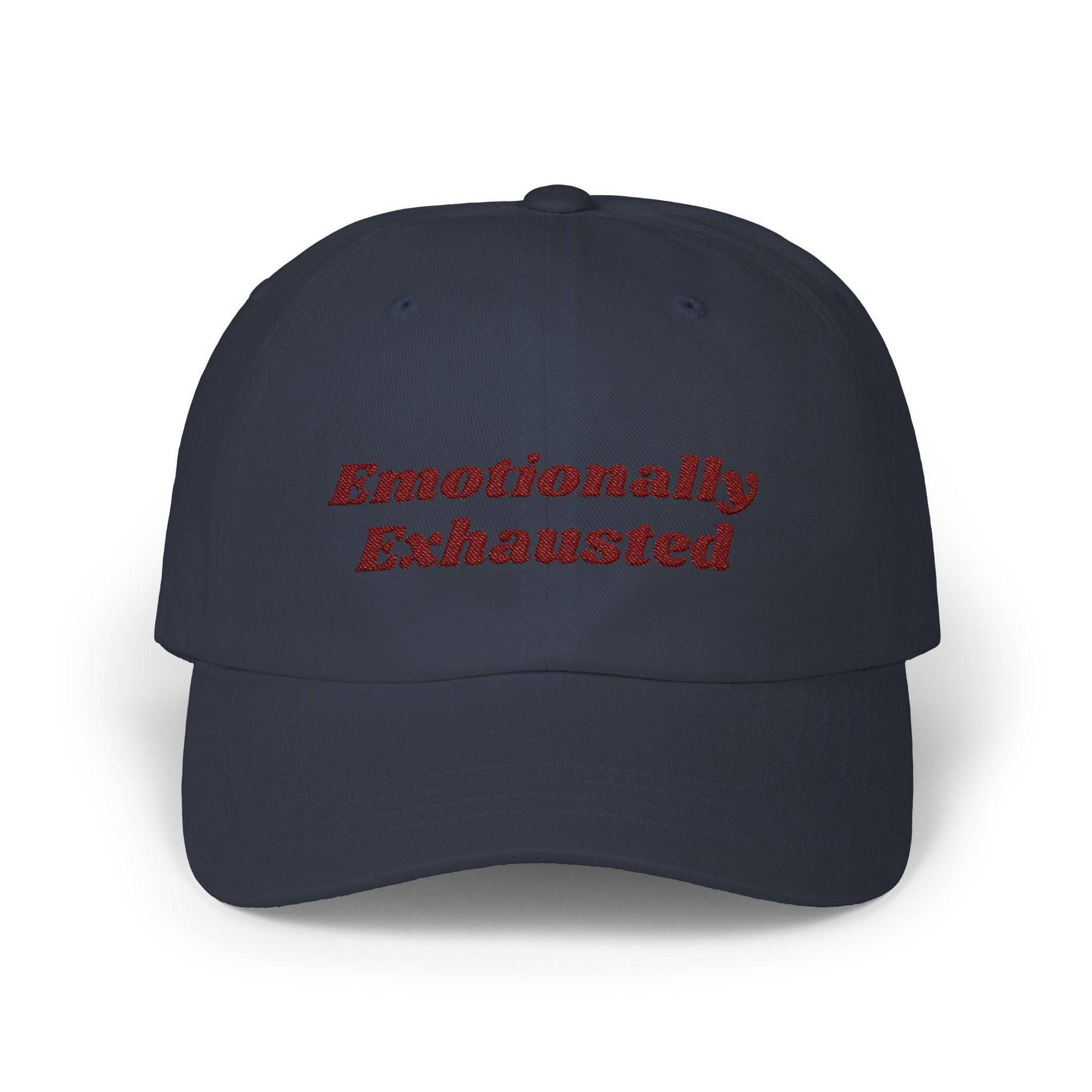 Emotionally Exhausted Dad Cap, Relaxed Fit Cap for Dads, Gift for Fathers Day, Casual Dad Hat, Summer Essential Fashion - Classic Dad Cap, - Its Fine, I Am Fine