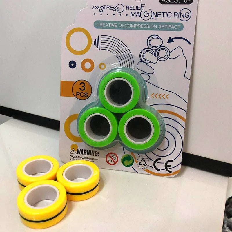 Anxiety Relief Magnetic Rings – Calm Your Mind & Stay Focused! - Its Fine, I Am Fine