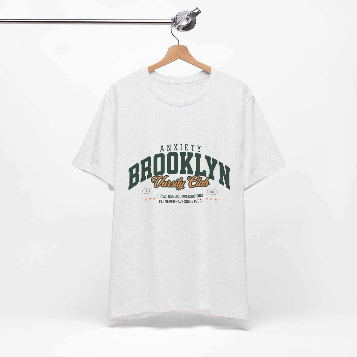 Brooklyn Anxiety Club Vintage Unisex T-Shirt | Funny Retro Graphic Tee for Everyday Comfort - Its Fine, I Am Fine