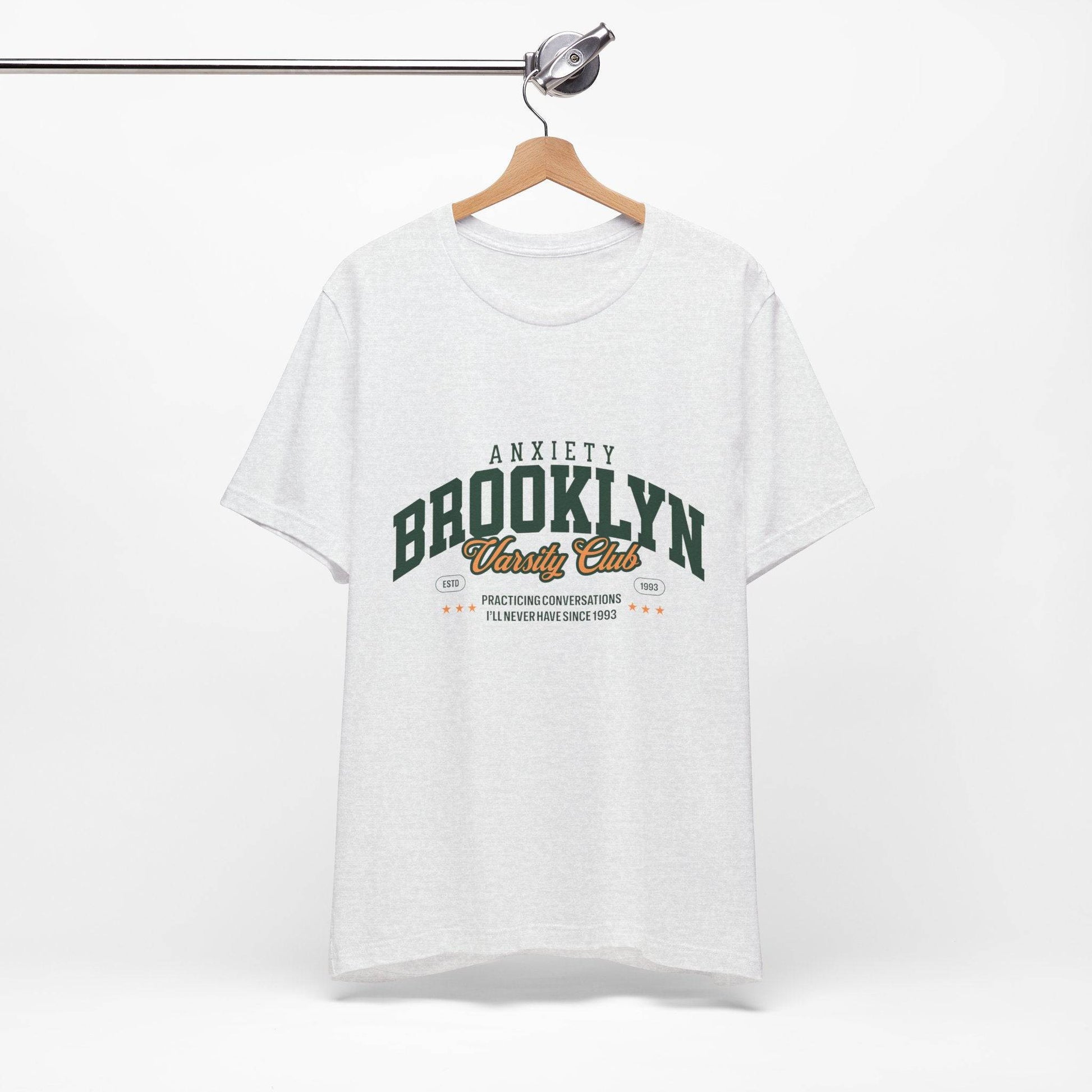 Brooklyn Anxiety Club Vintage Unisex T-Shirt | Funny Retro Graphic Tee for Everyday Comfort - Its Fine, I Am Fine