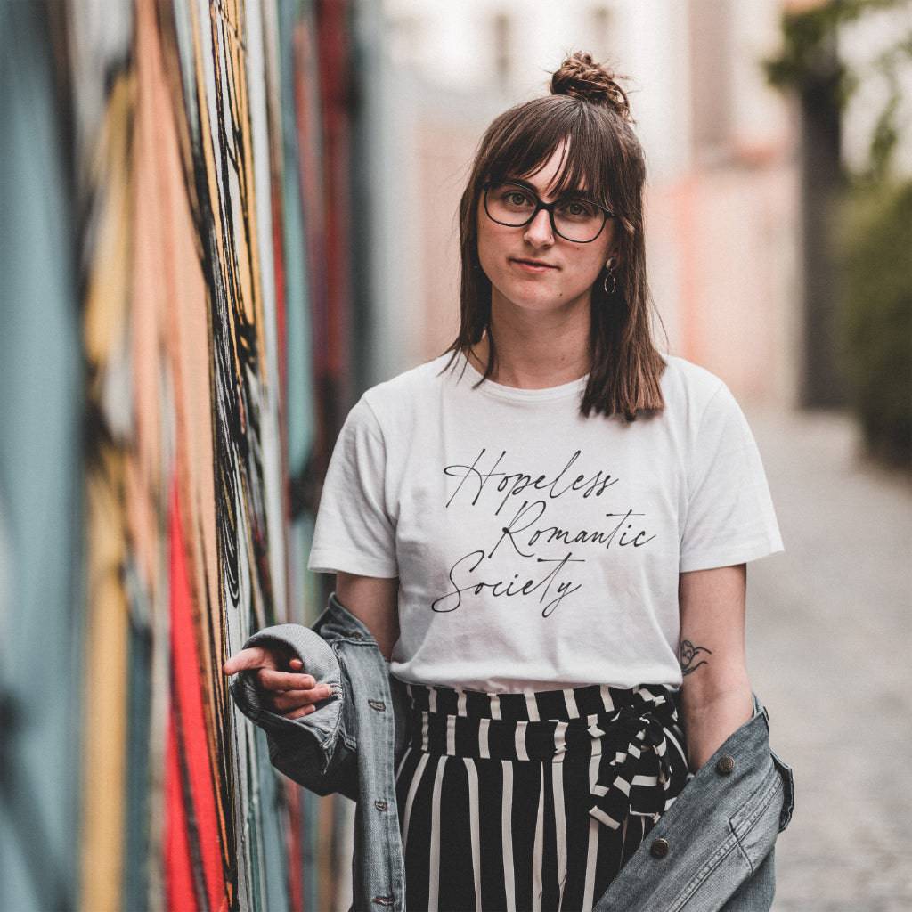 Hopeless Romantic Society T-Shirt, Love Club Tee, Romantic Vibes Shirt, Relationship Goals Top, Valentine's Day Gift - Its Fine, I Am Fine