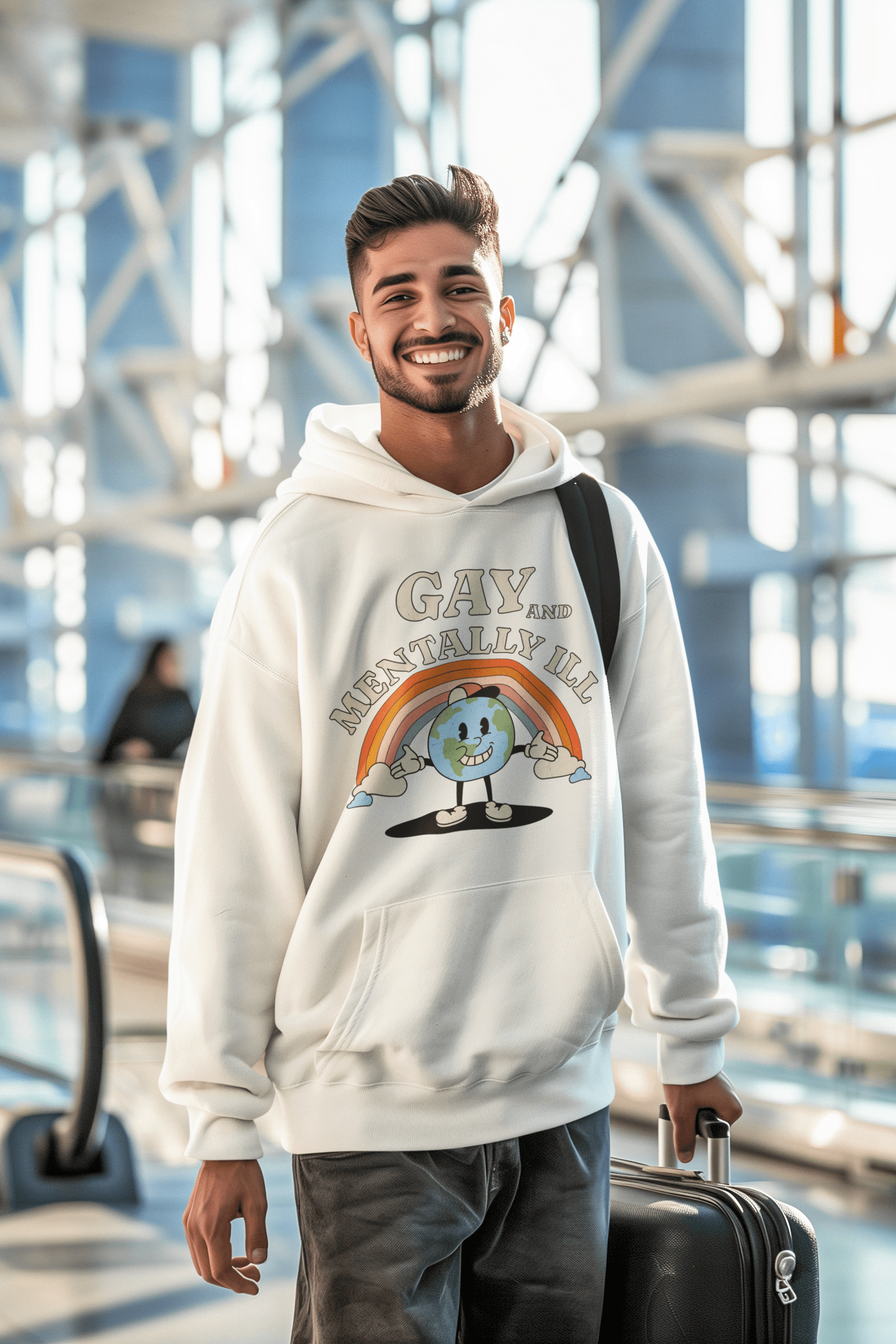 Gay and Mentally Ill Champion Hoodie – Bold, Fun & Comfortable LGBTQ+ Apparel - Its Fine, I Am Fine