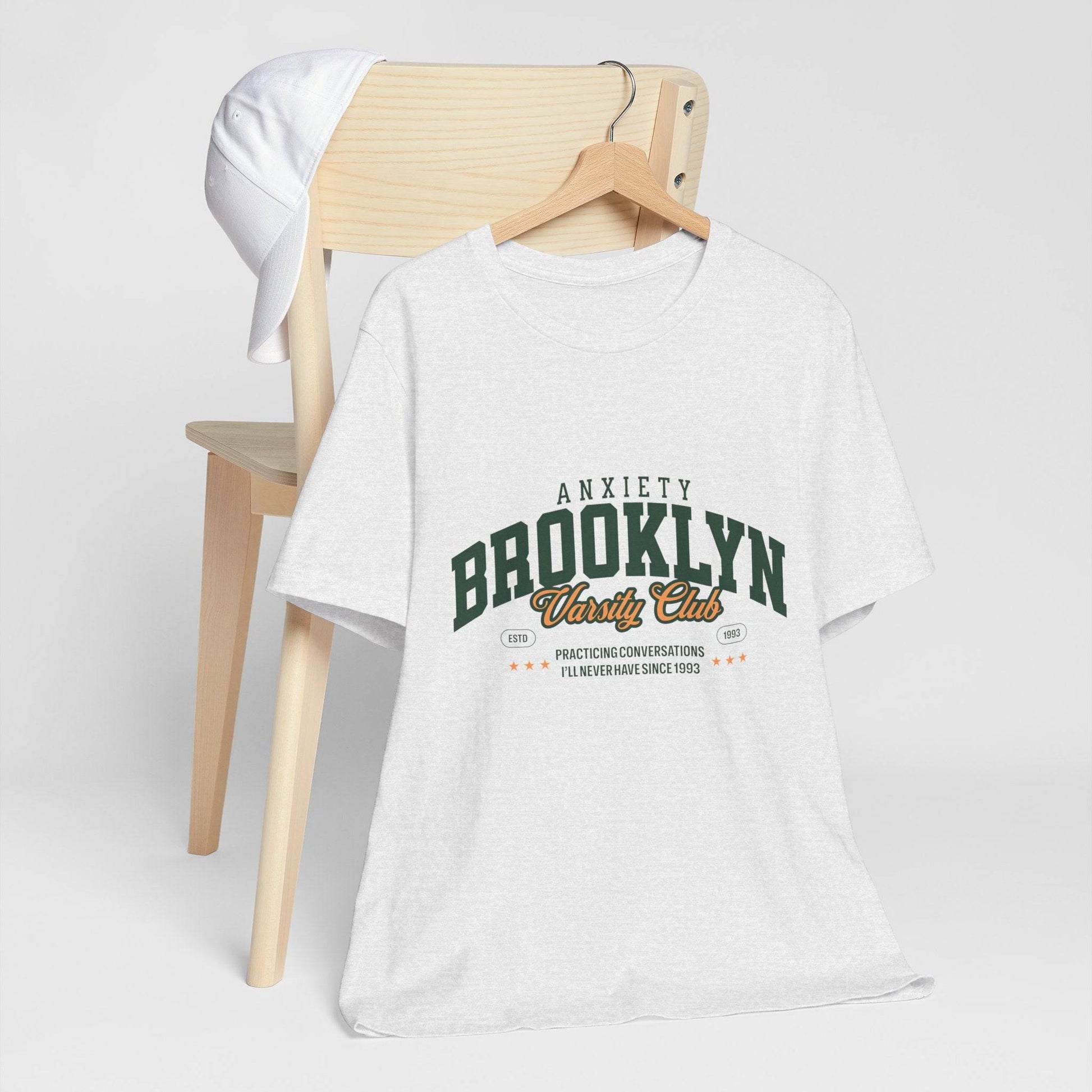 Brooklyn Anxiety Club Vintage Unisex T-Shirt | Funny Retro Graphic Tee for Everyday Comfort - Its Fine, I Am Fine
