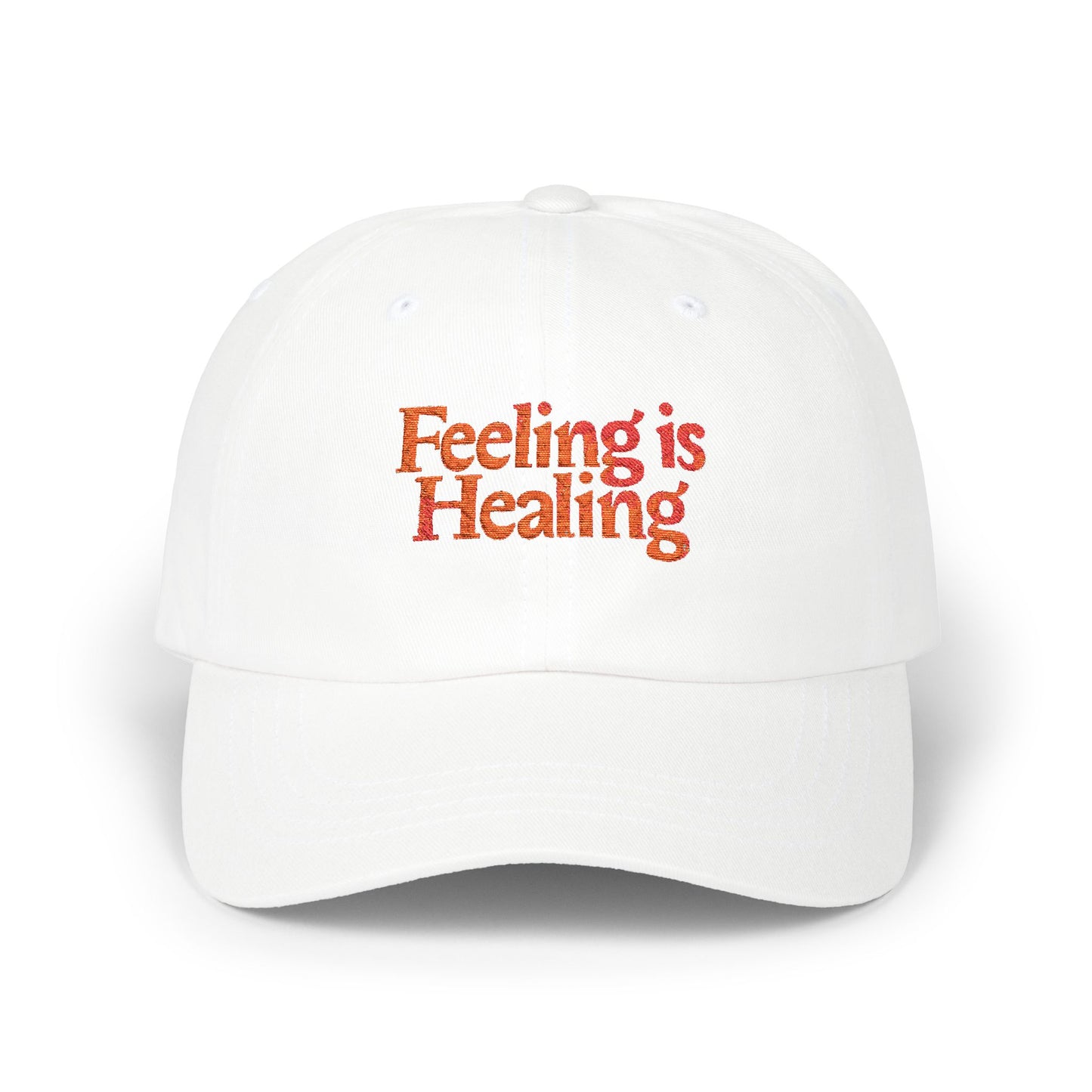 Inspirational Dad Cap - Feeling is Healing Hat, Gift for Dads, Wellness Cap, Motivational Headwear, Casual Style