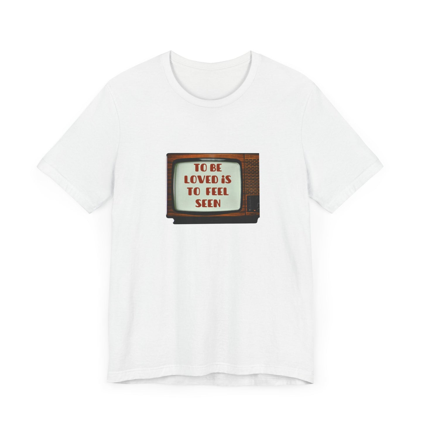 Retro Love Quote Tee, Unisex Short Sleeve Shirt, Vintage Style, Gift for Friends, Self-Love Statement T-Shirt, Casual Chic Top