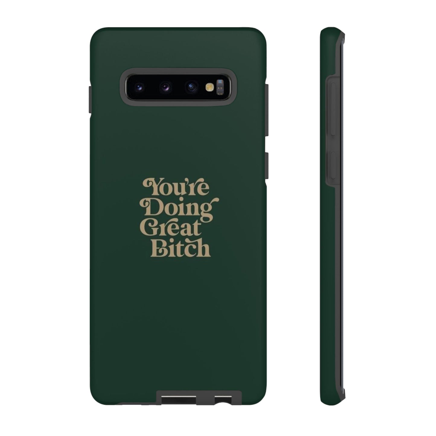 Tough Cases, Encouraging Phone Case, Motivational Phone Cover, Inspirational Phone Protector, Tough Love Phone Case, You're Doing Great - Its Fine, I Am Fine