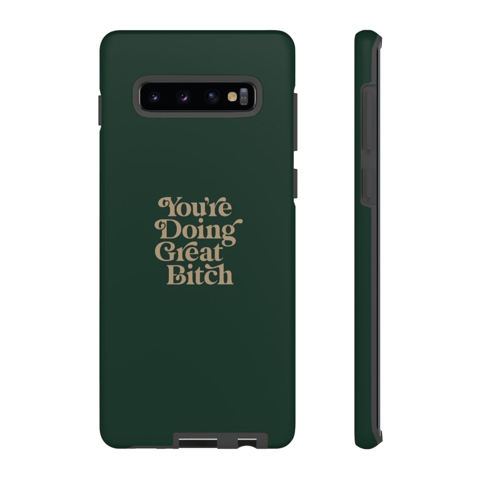Tough Cases, Encouraging Phone Case, Motivational Phone Cover, Inspirational Phone Protector, Tough Love Phone Case, You're Doing Great - Its Fine, I Am Fine