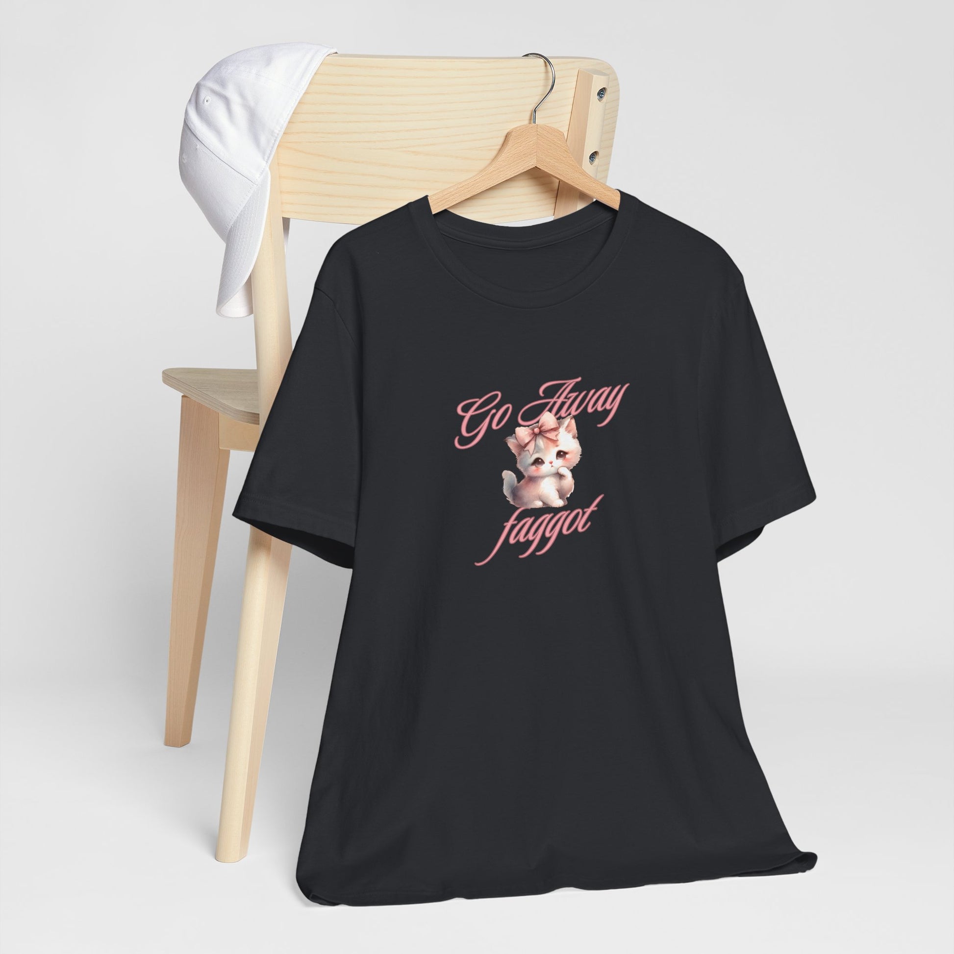 "Go Away "Unisex Jersey Tee - Bold Statement Shirt - Its Fine, I Am Fine