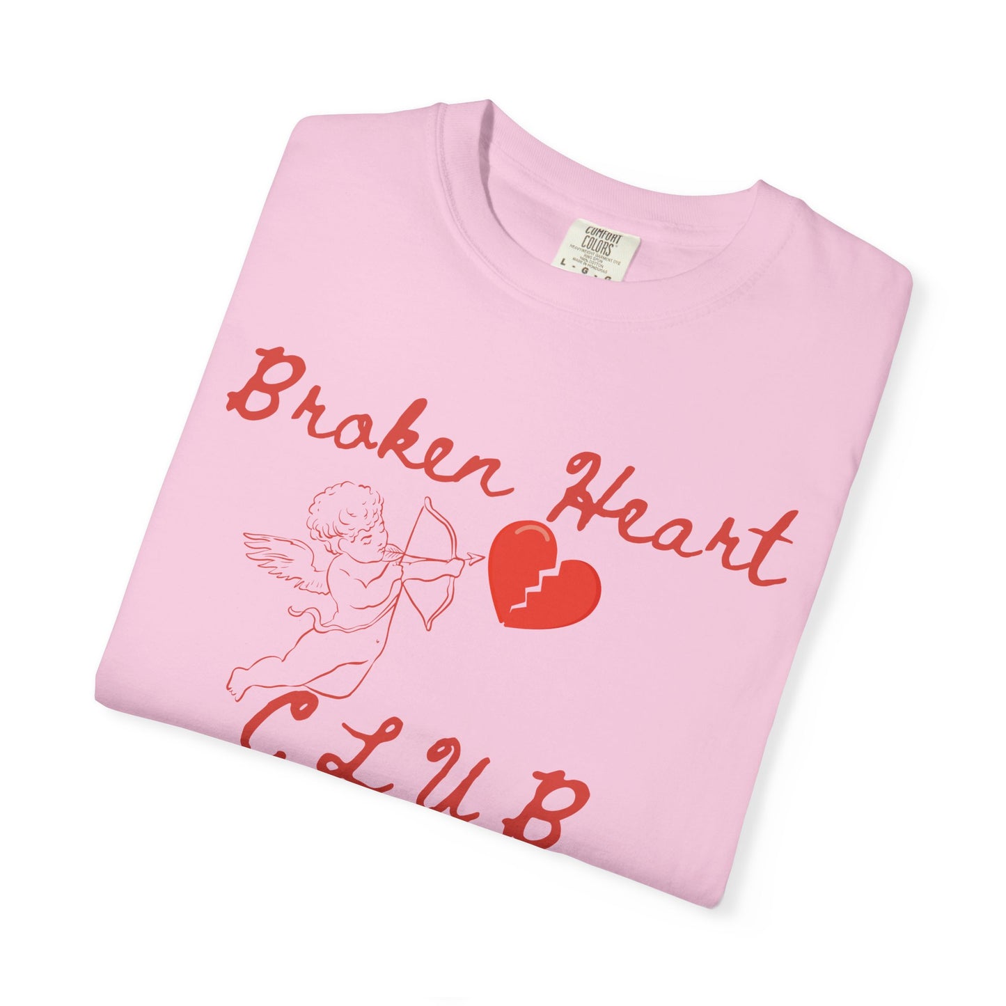 Broken Heart Club T-Shirt, Unisex Casual Tee, Cute Gift for Friends, Valentine's Day Wear, Funny Relationship Shirt