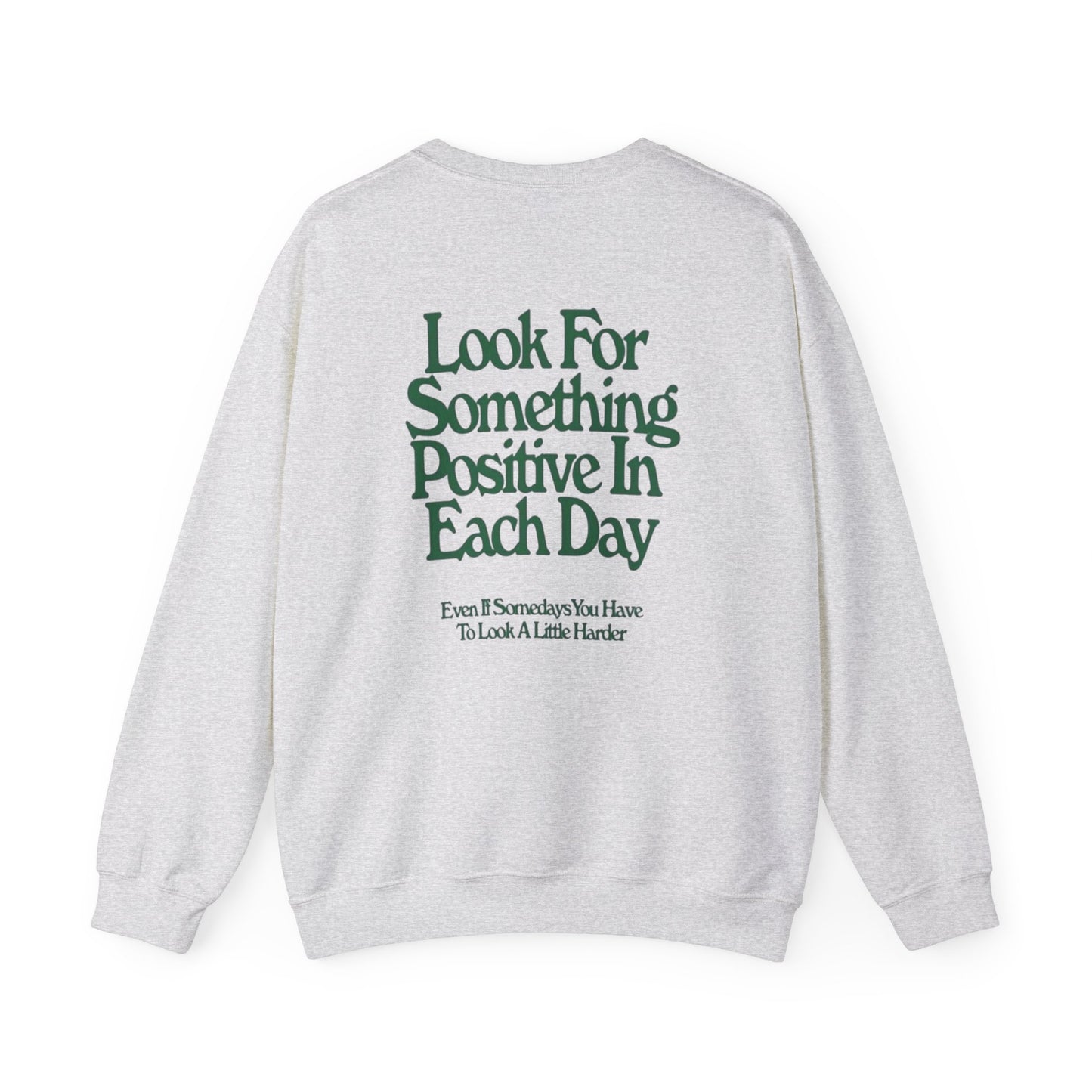 Positive Vibes Crewneck Sweatshirt, Inspirational Gift, Unisex Motivational Apparel, Everyday Comfort, Self-Care Fashion, Gift for Him or