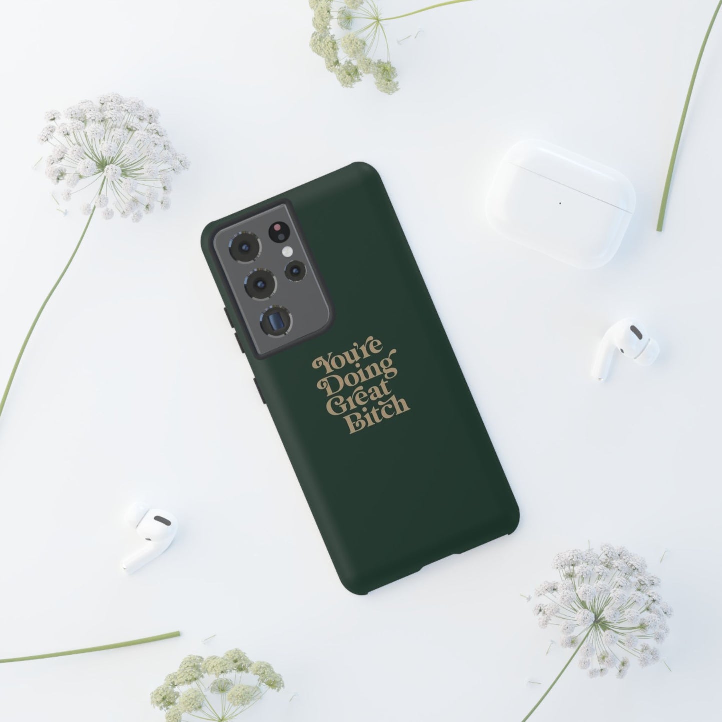 Tough Cases, Encouraging Phone Case, Motivational Phone Cover, Inspirational Phone Protector, Tough Love Phone Case, You're Doing Great