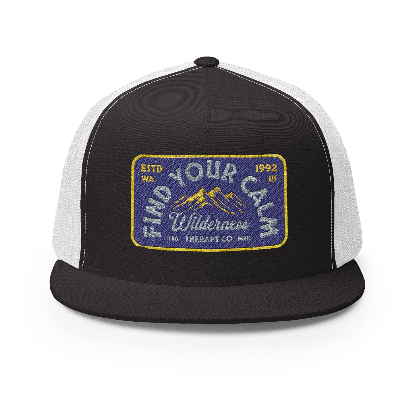 Vintage Embroidered Trucker Cap - 'Find Your Own Wilderness' - Its Fine, I Am Fine