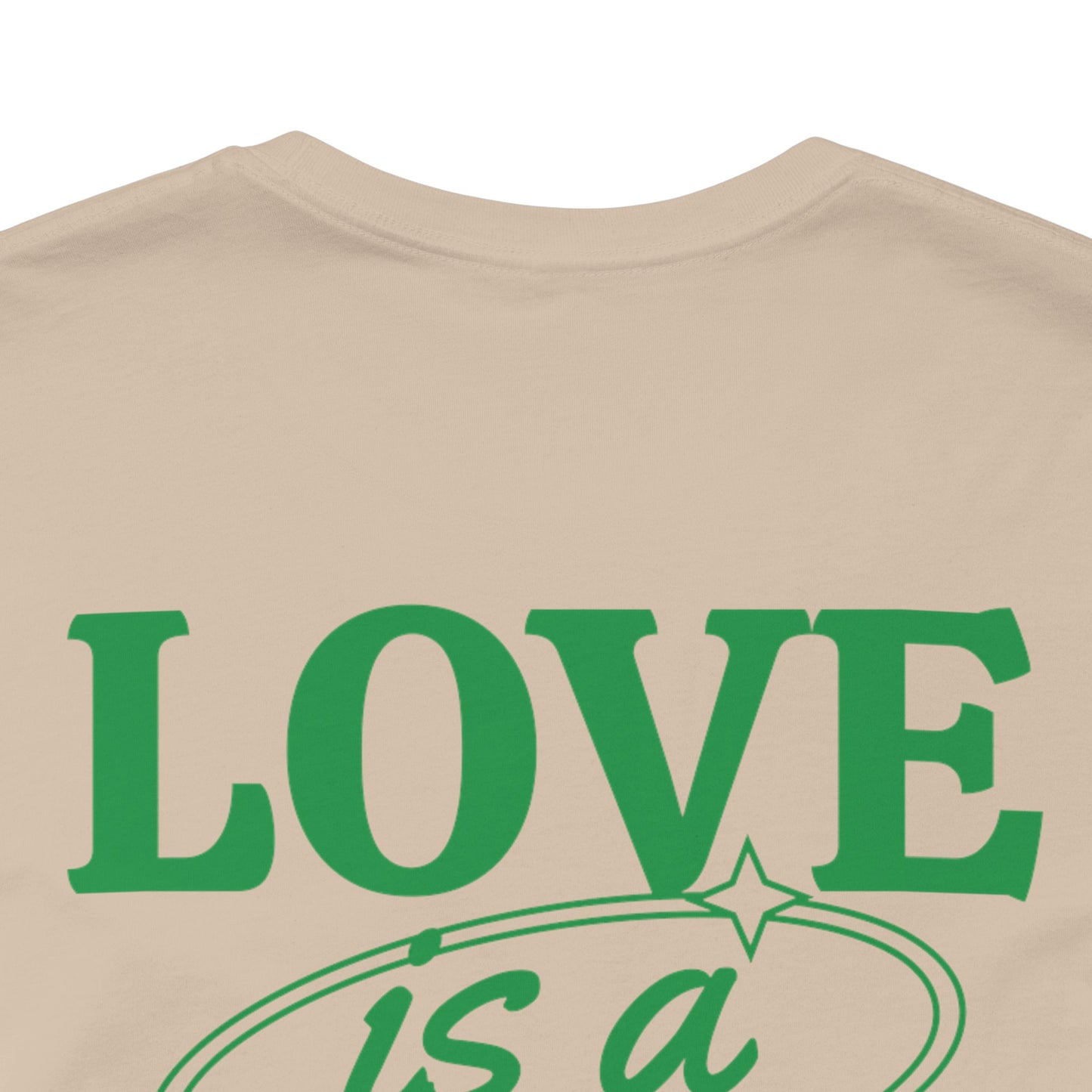 Love is a Verb Unisex Jersey Tee - Casual Inspirational t-shirt for Everyday Comfort