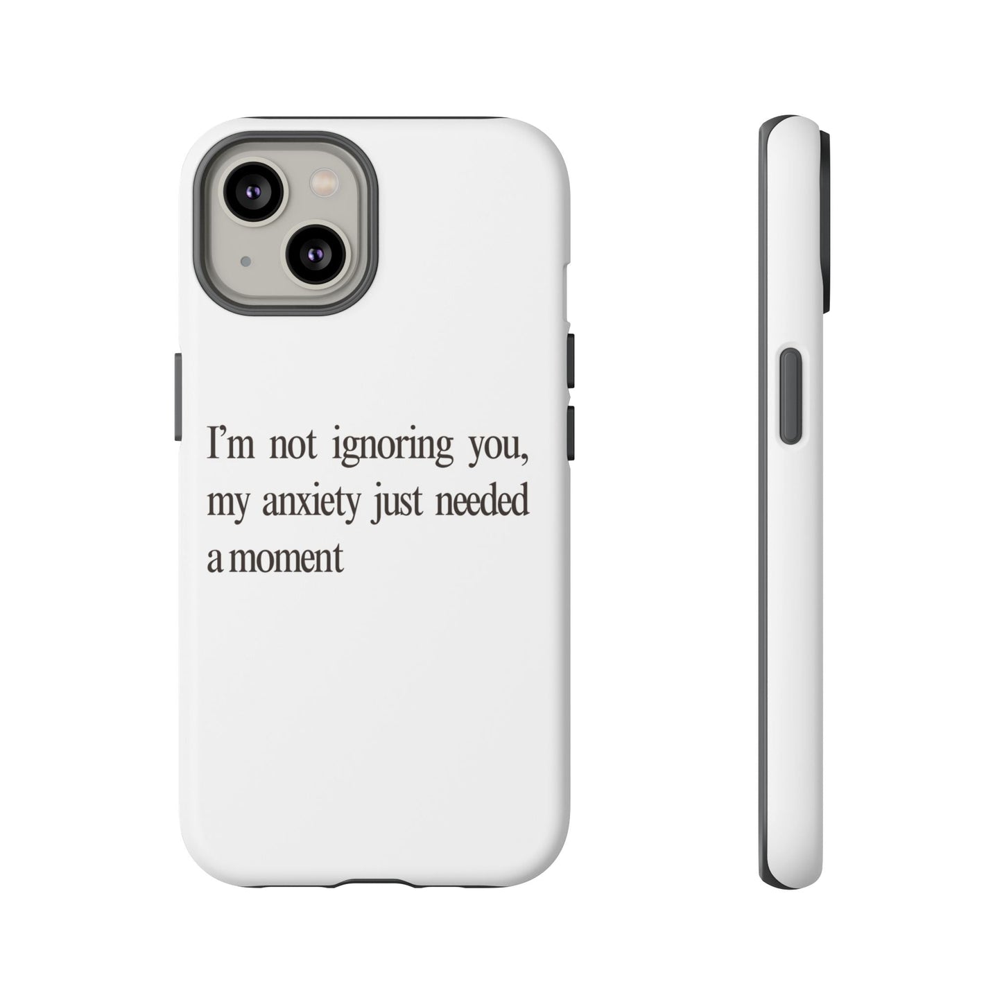 Anxiety Tough Phone Case, Stress Relief Gift, Mental Health Awareness, Protective Phone Cover, Inspirational Quote Case