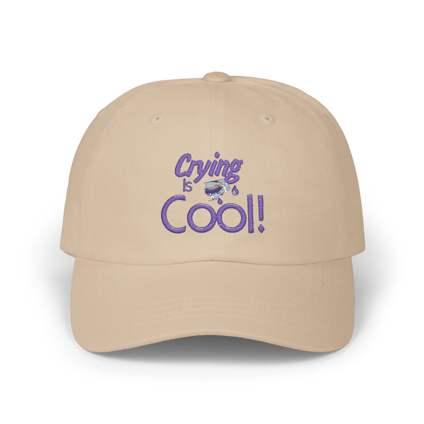 Crying is Cool Dad Cap, Funny Baseball Hat, Gift for Dads, Casual Streetwear, Summer Fashion, Unisex Hats