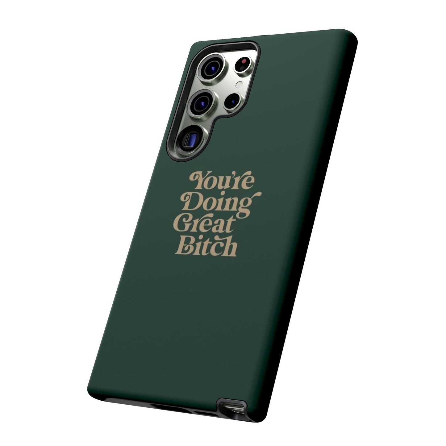 Tough Cases, Encouraging Phone Case, Motivational Phone Cover, Inspirational Phone Protector, Tough Love Phone Case, You're Doing Great