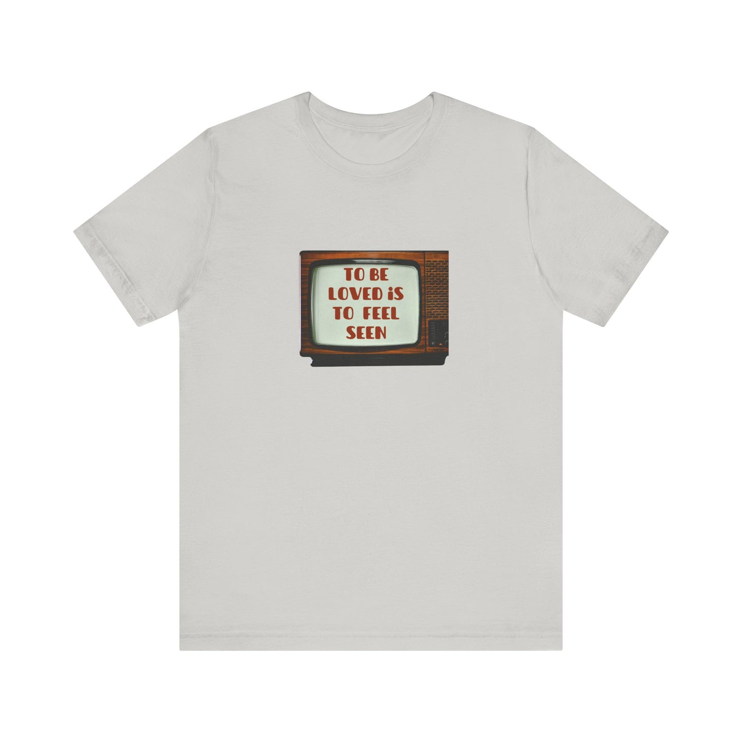Retro Love Quote Tee, Unisex Short Sleeve Shirt, Vintage Style, Gift for Friends, Self-Love Statement T-Shirt, Casual Chic Top