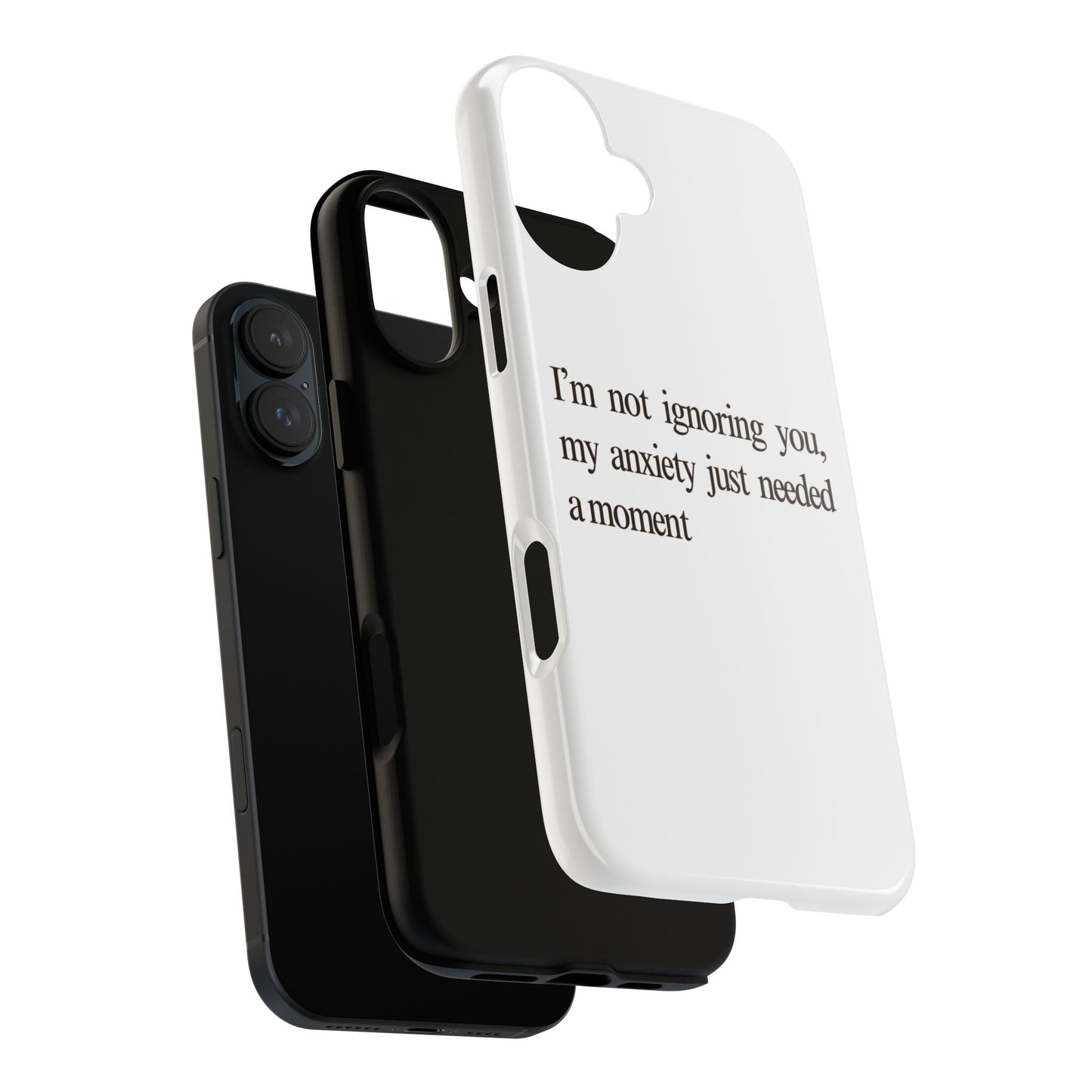 Anxiety Tough Phone Case, Stress Relief Gift, Mental Health Awareness, Protective Phone Cover, Inspirational Quote Case