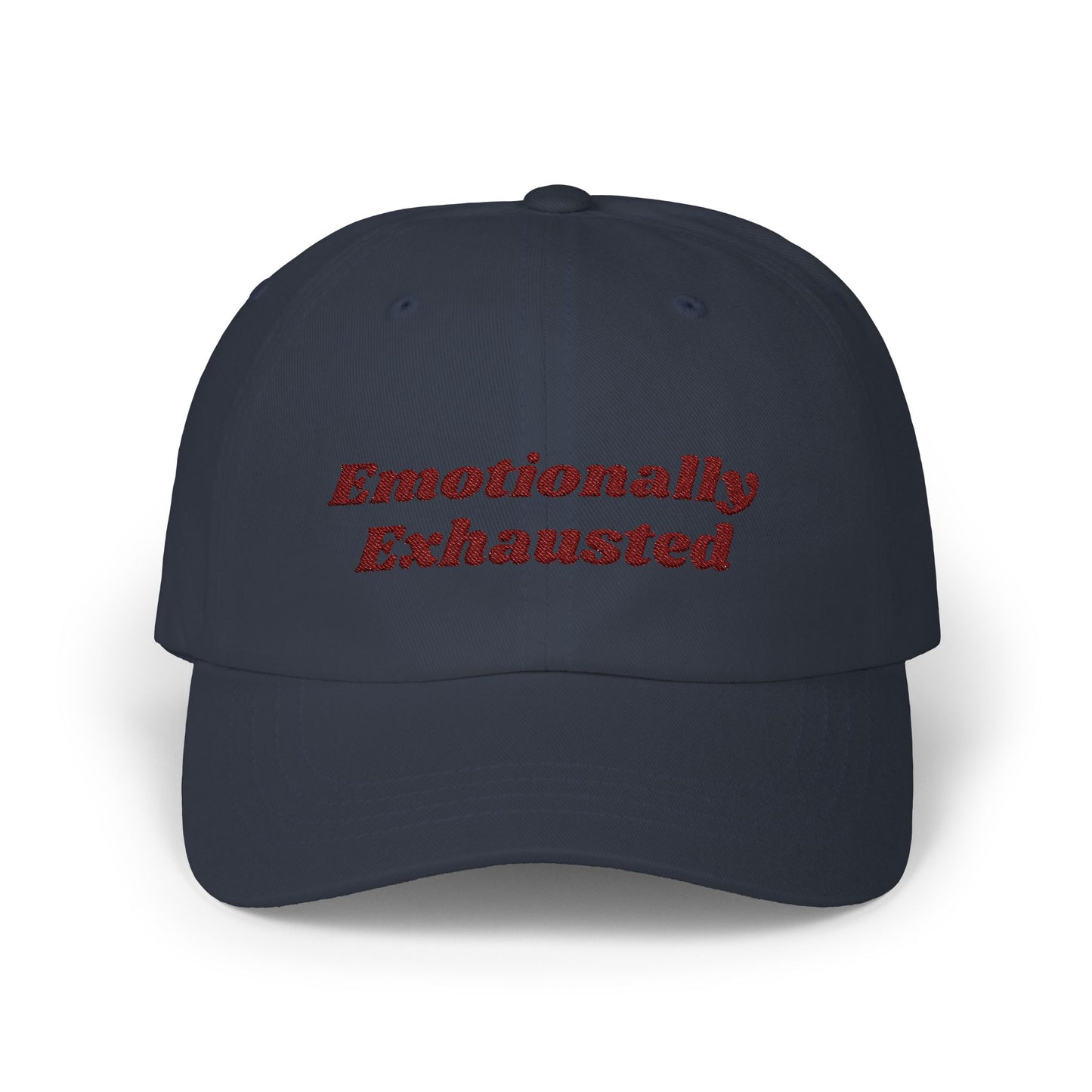 Emotionally Exhausted Dad Cap, Relaxed Fit Cap for Dads, Gift for Fathers Day, Casual Dad Hat, Summer Essential Fashion - Classic Dad Cap,