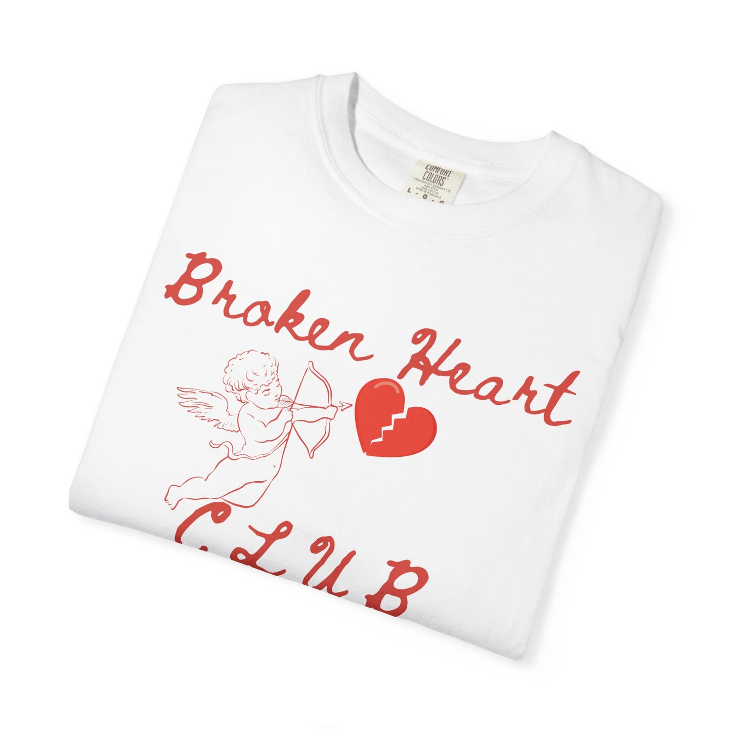Broken Heart Club T-Shirt, Unisex Casual Tee, Cute Gift for Friends, Valentine's Day Wear, Funny Relationship Shirt