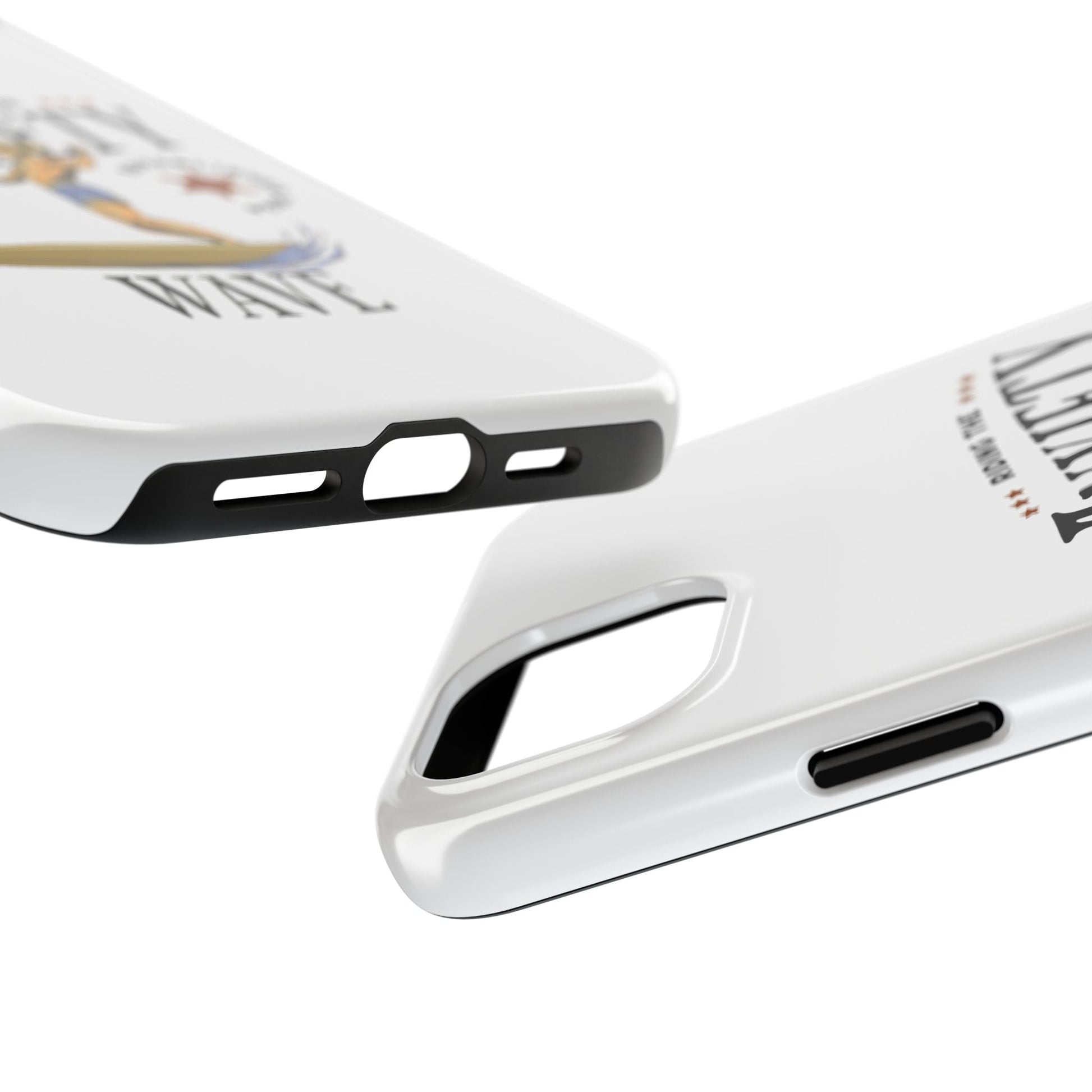 Riding the Anxiety Wave Phone Case - Tough Design for Stress Relief - Its Fine, I Am Fine