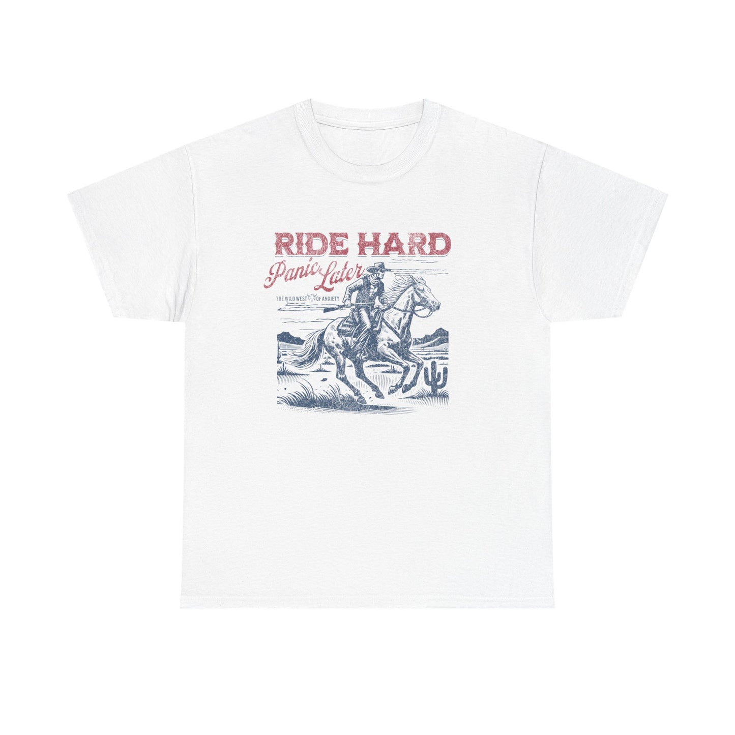 Ride Hard Graphic Tee – Unisex Western Cowboy Shirt for Bold & Free Spirits