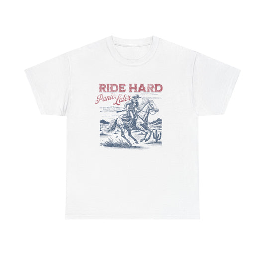 Ride Hard Graphic Tee – Unisex Western Cowboy Shirt for Bold & Free Spirits