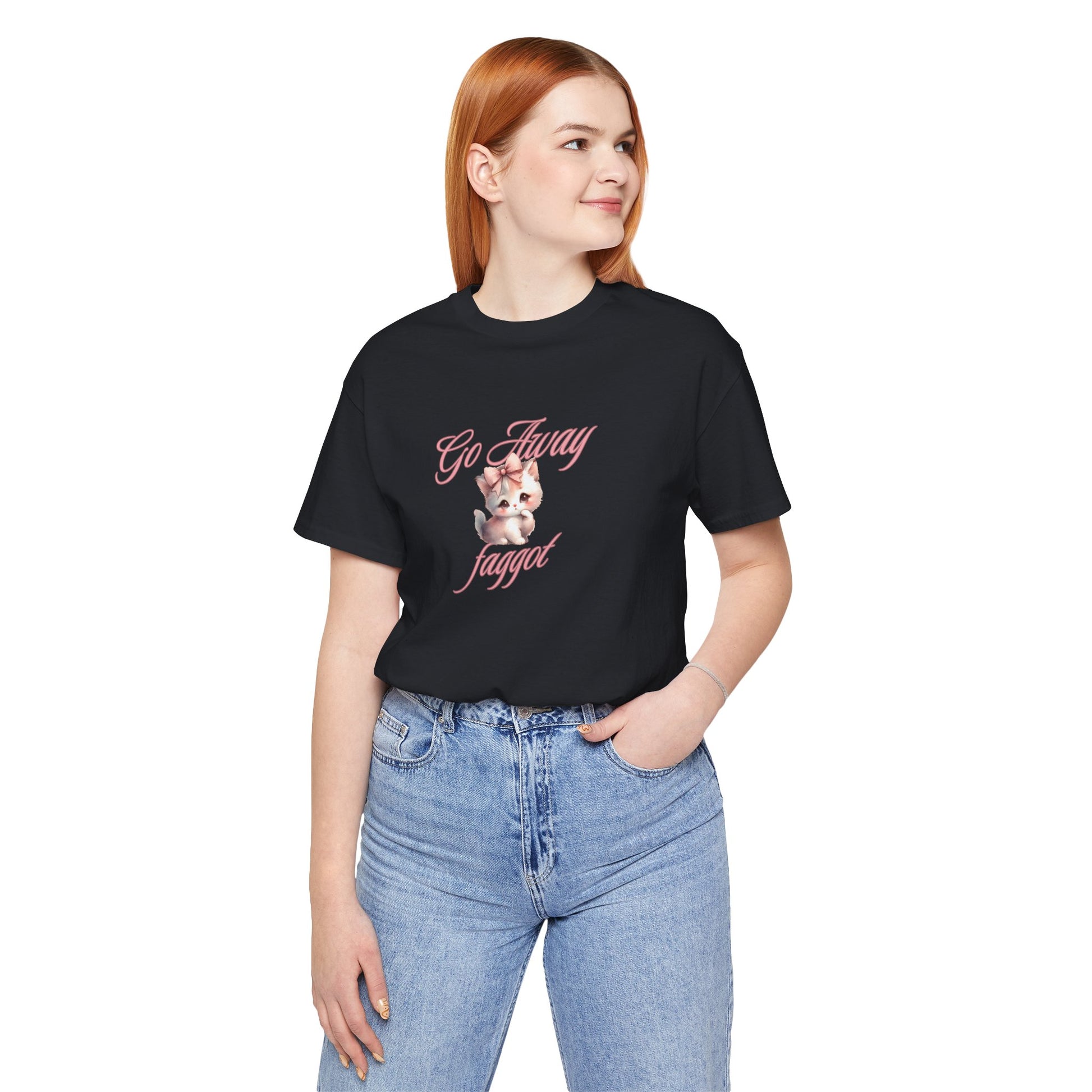"Go Away "Unisex Jersey Tee - Bold Statement Shirt - Its Fine, I Am Fine