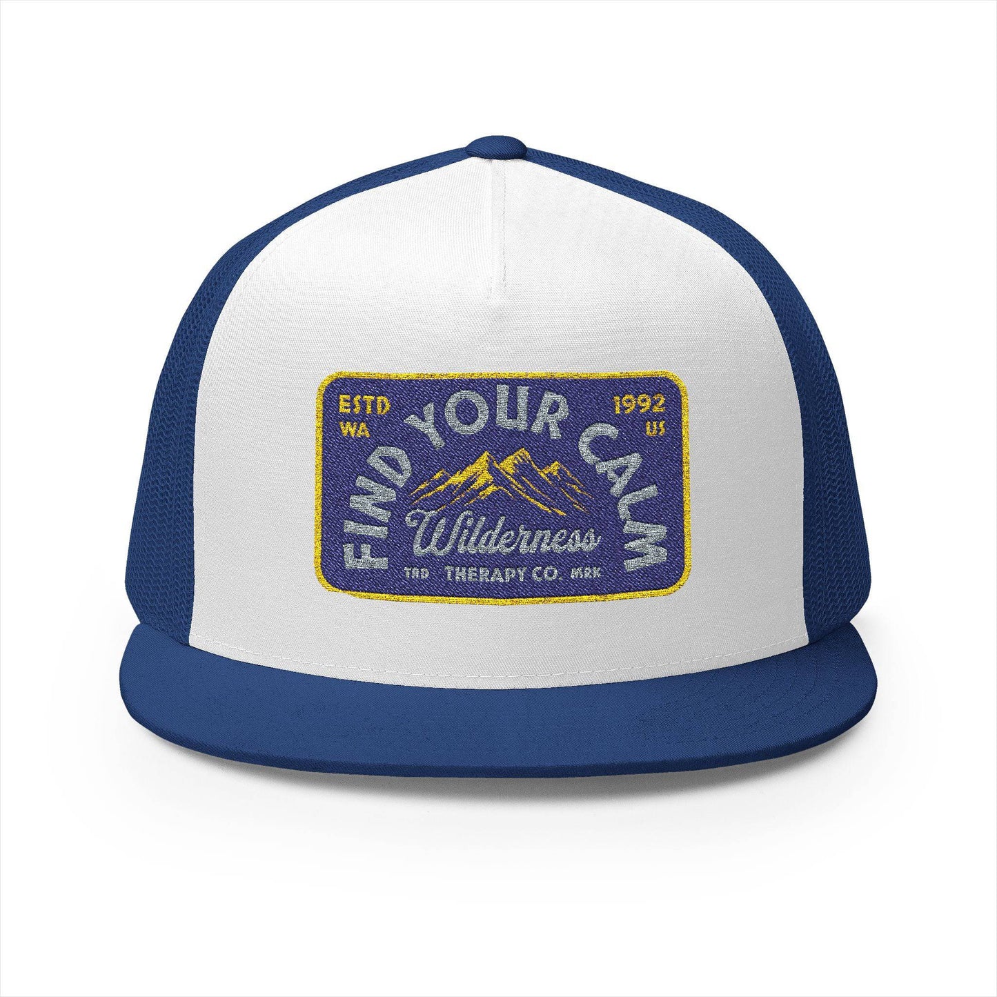 Vintage Embroidered Trucker Cap - 'Find Your Own Wilderness' - Its Fine, I Am Fine
