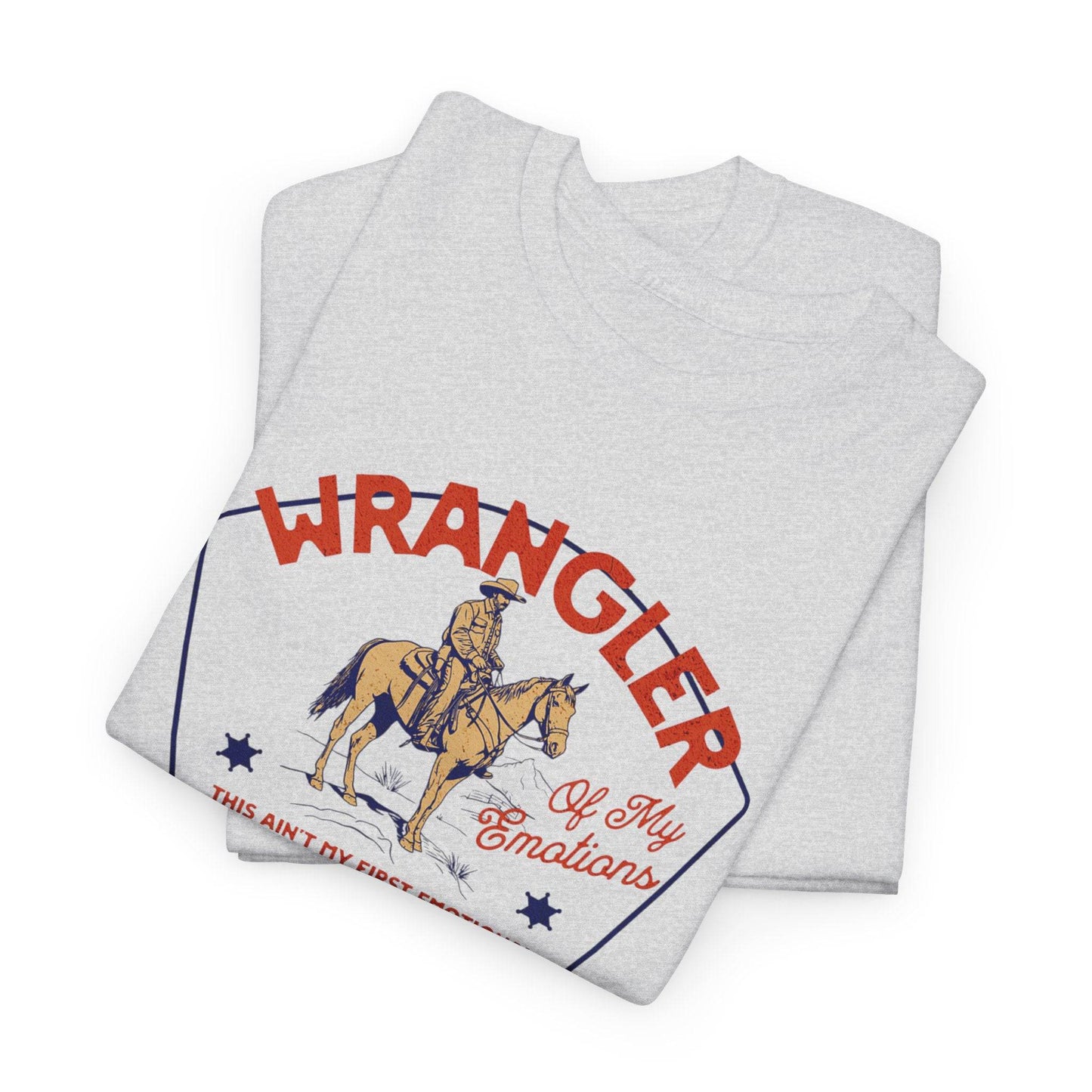 Vintage Wrangler Graphic Unisex T-Shirt – Funny Cowboy Mental Health Tee - Its Fine, I Am Fine