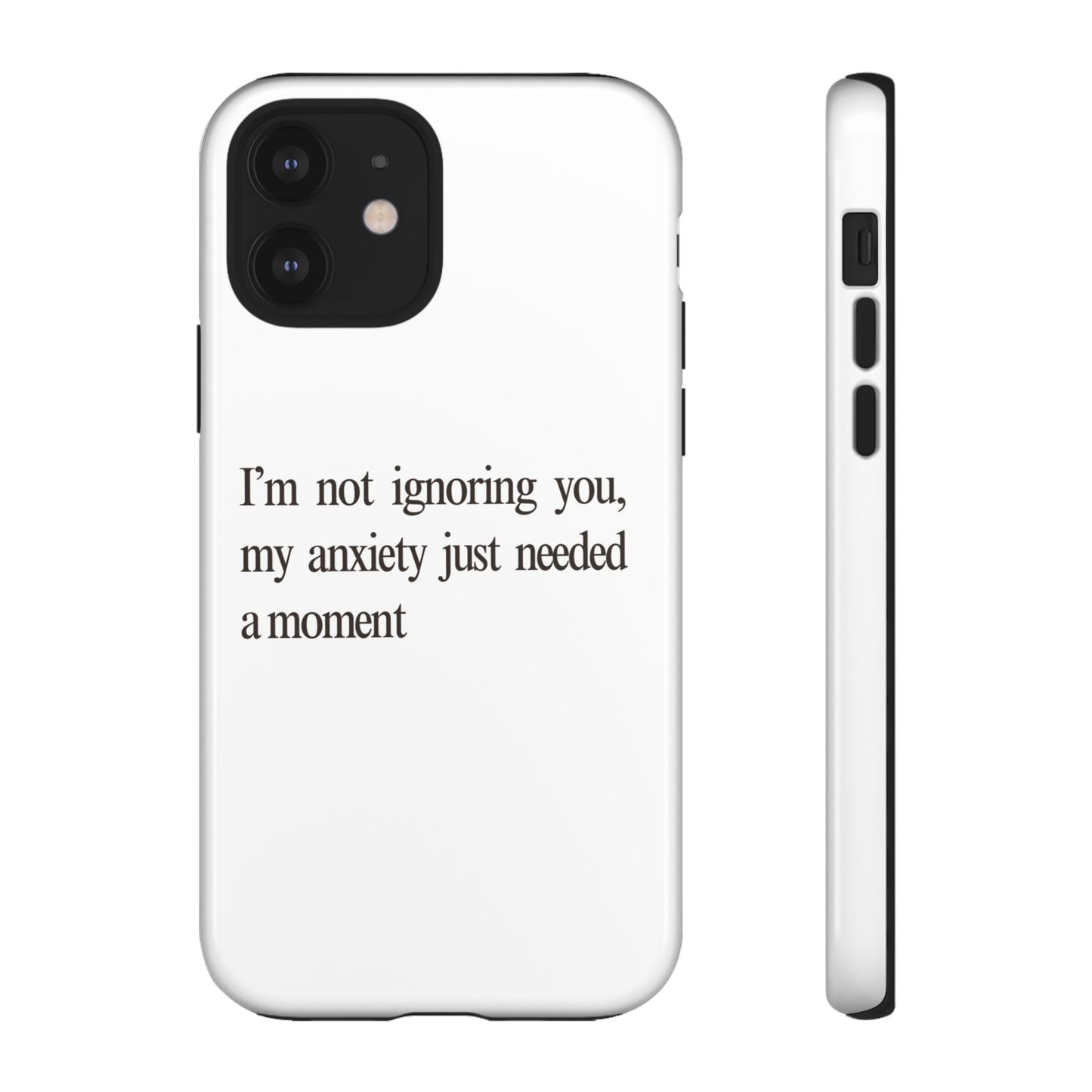 Anxiety Tough Phone Case, Stress Relief Gift, Mental Health Awareness, Protective Phone Cover, Inspirational Quote Case