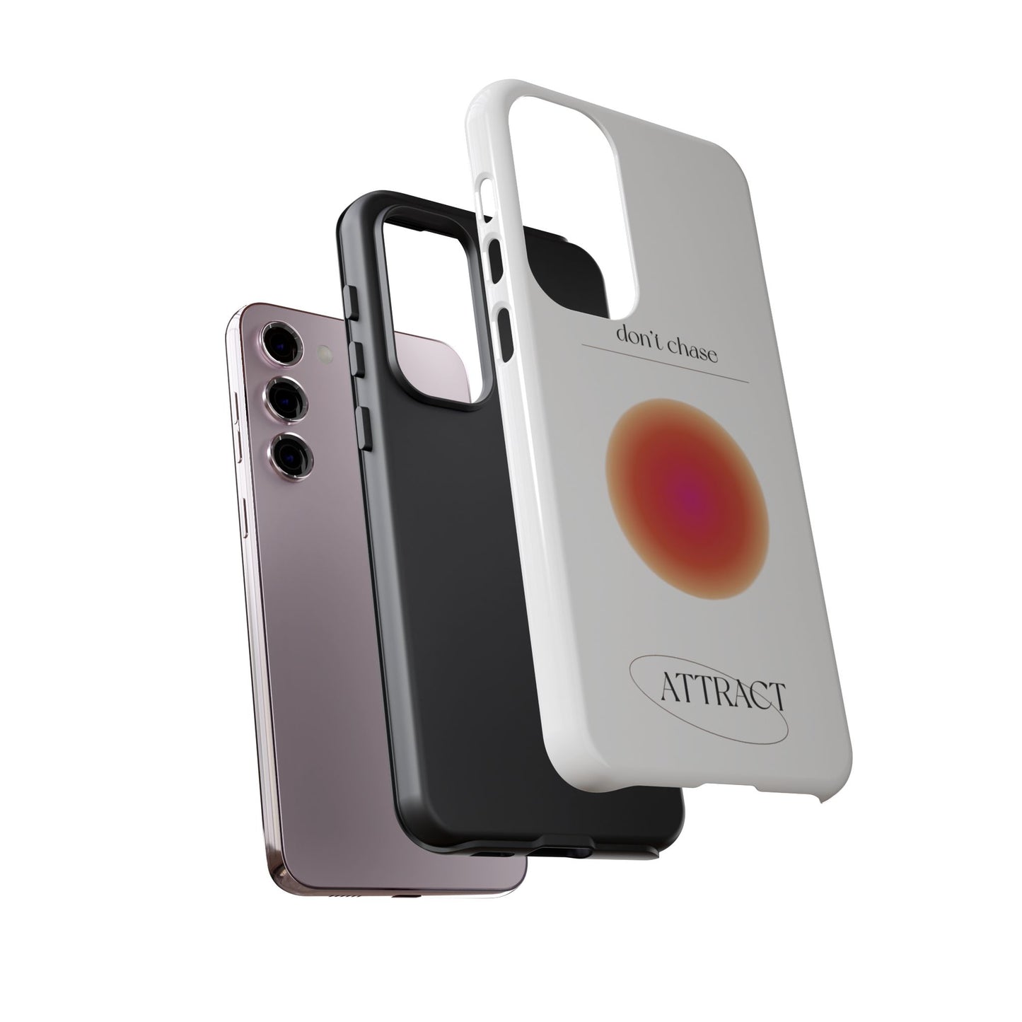 Phone Case, Don't Chase Attract Tough Cases, Durable Cover, Protective Shell, Rugged Case, Impact Resistant, Phone Accessory