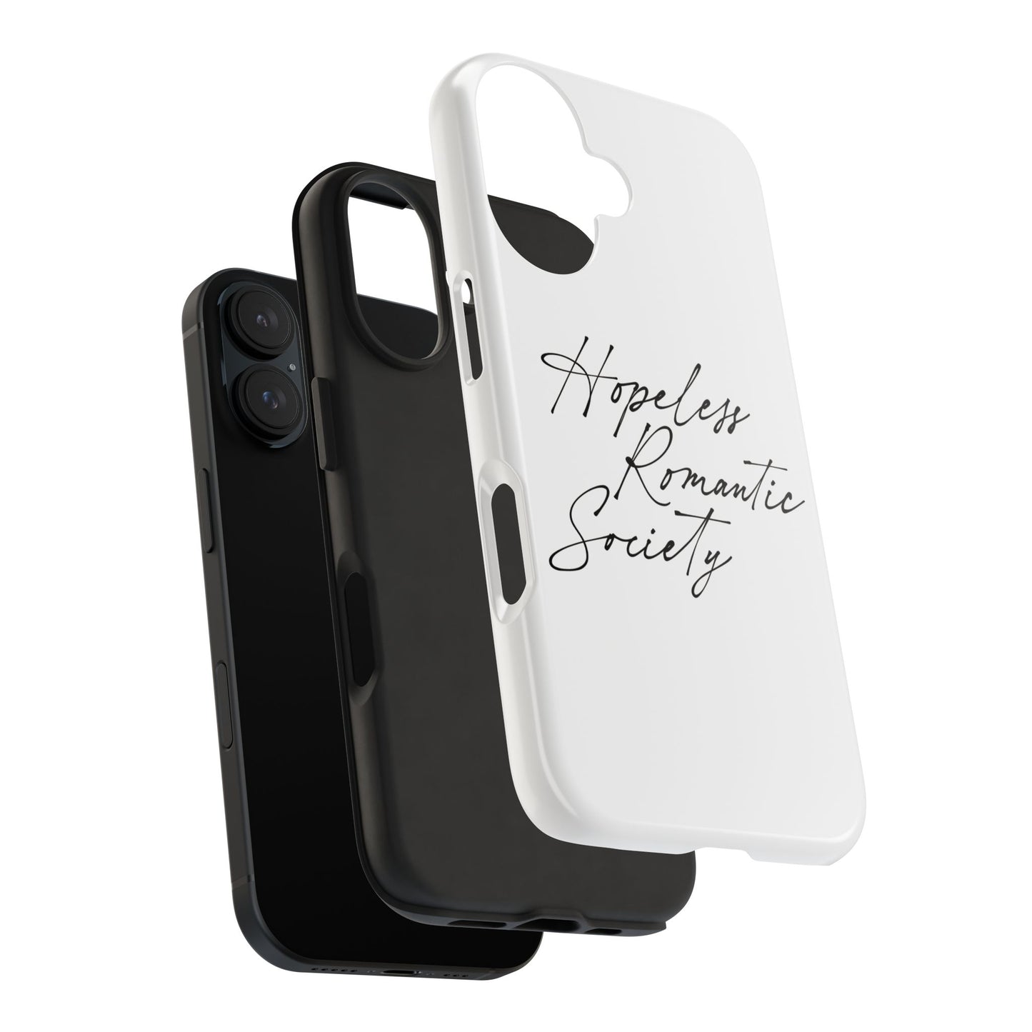 Hopeless Romantic Tough Phone Cases - Unique Gift Ideas, Valentine's Day Gift, Floral Phone Accessories, Love Quotes Cover, Protective Phone