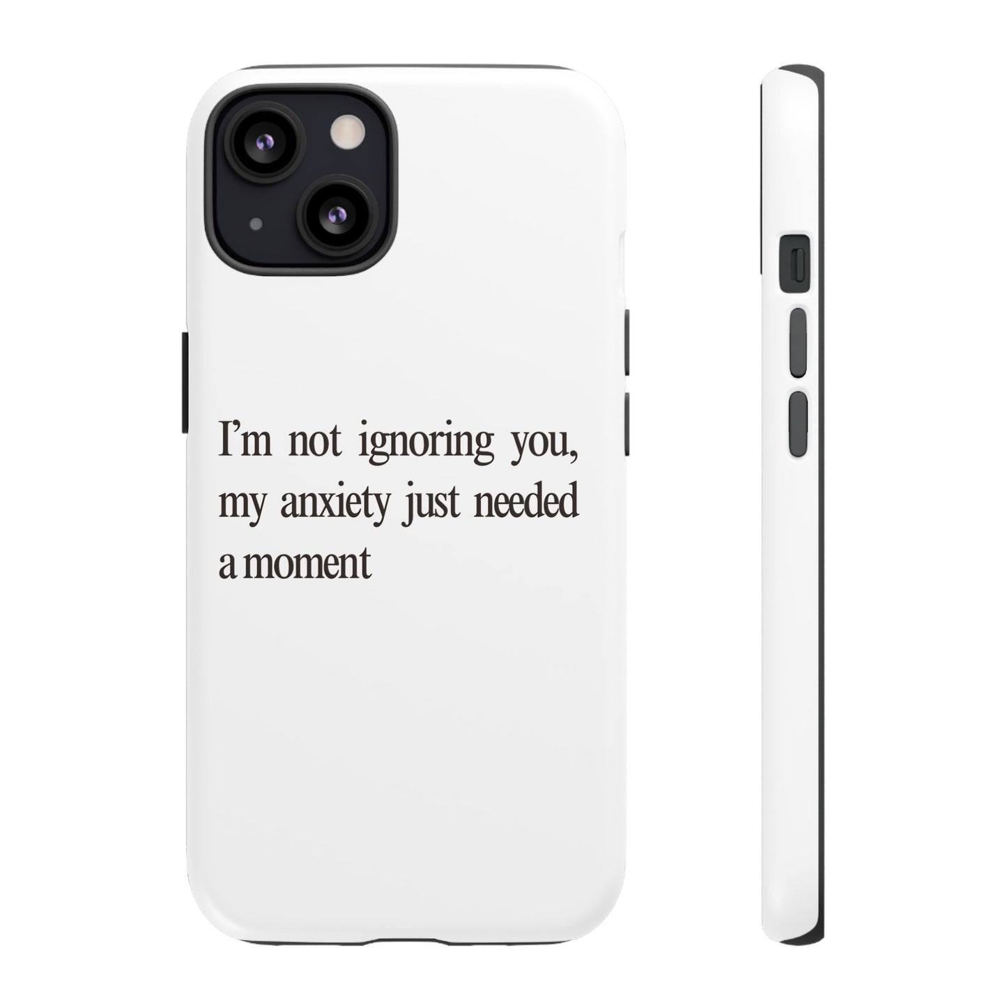 Anxiety Tough Phone Case, Stress Relief Gift, Mental Health Awareness, Protective Phone Cover, Inspirational Quote Case