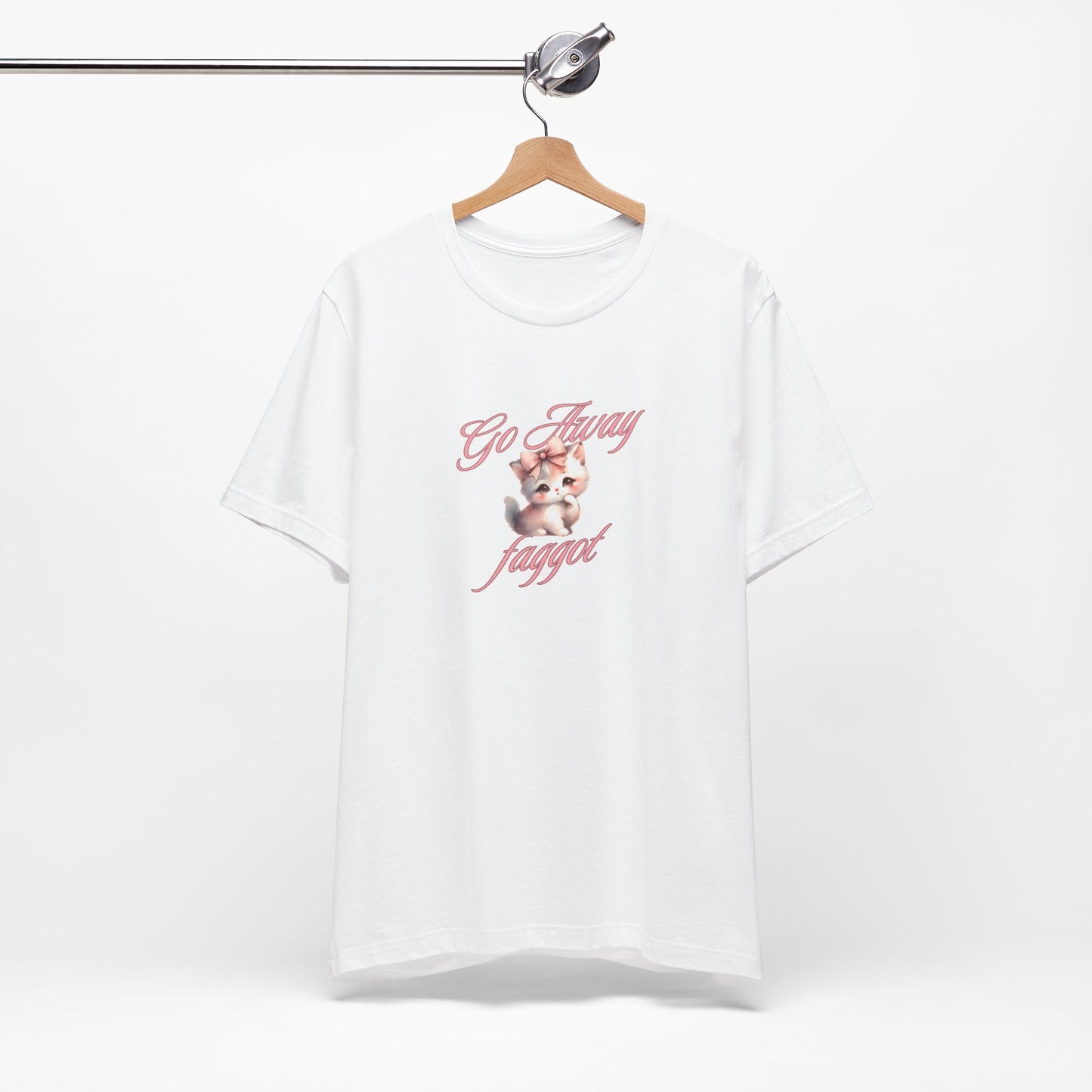 "Go Away "Unisex Jersey Tee - Bold Statement Shirt - Its Fine, I Am Fine