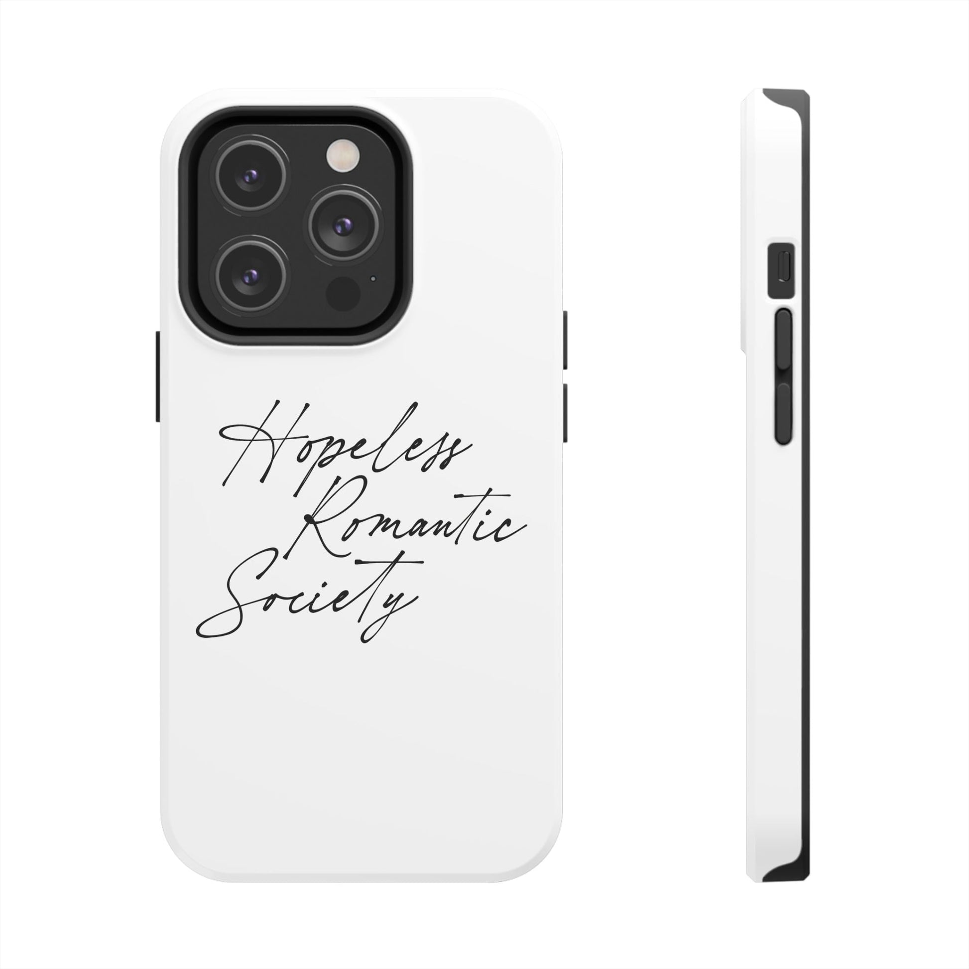 Hopeless Romantic Tough Phone Cases - Unique Gift Ideas, Valentine's Day Gift, Floral Phone Accessories, Love Quotes Cover, Protective Phone - Its Fine, I Am Fine