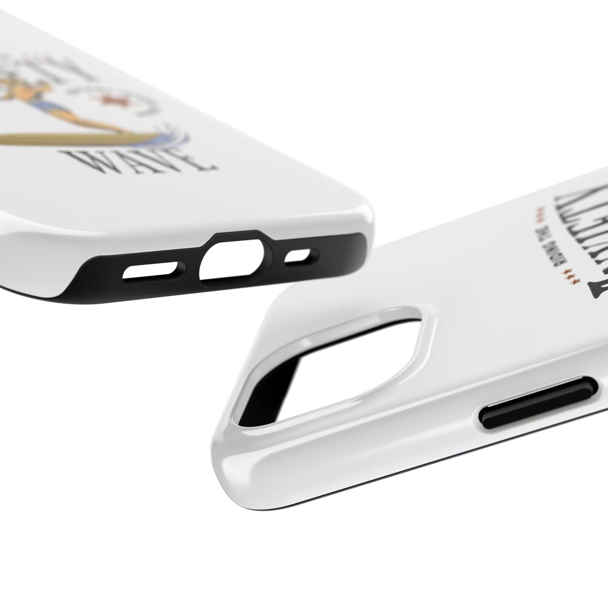 Riding the Anxiety Wave Phone Case - Tough Design for Stress Relief - Its Fine, I Am Fine