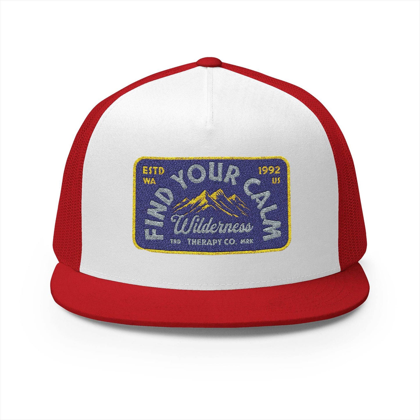 Vintage Embroidered Trucker Cap - 'Find Your Own Wilderness' - Its Fine, I Am Fine