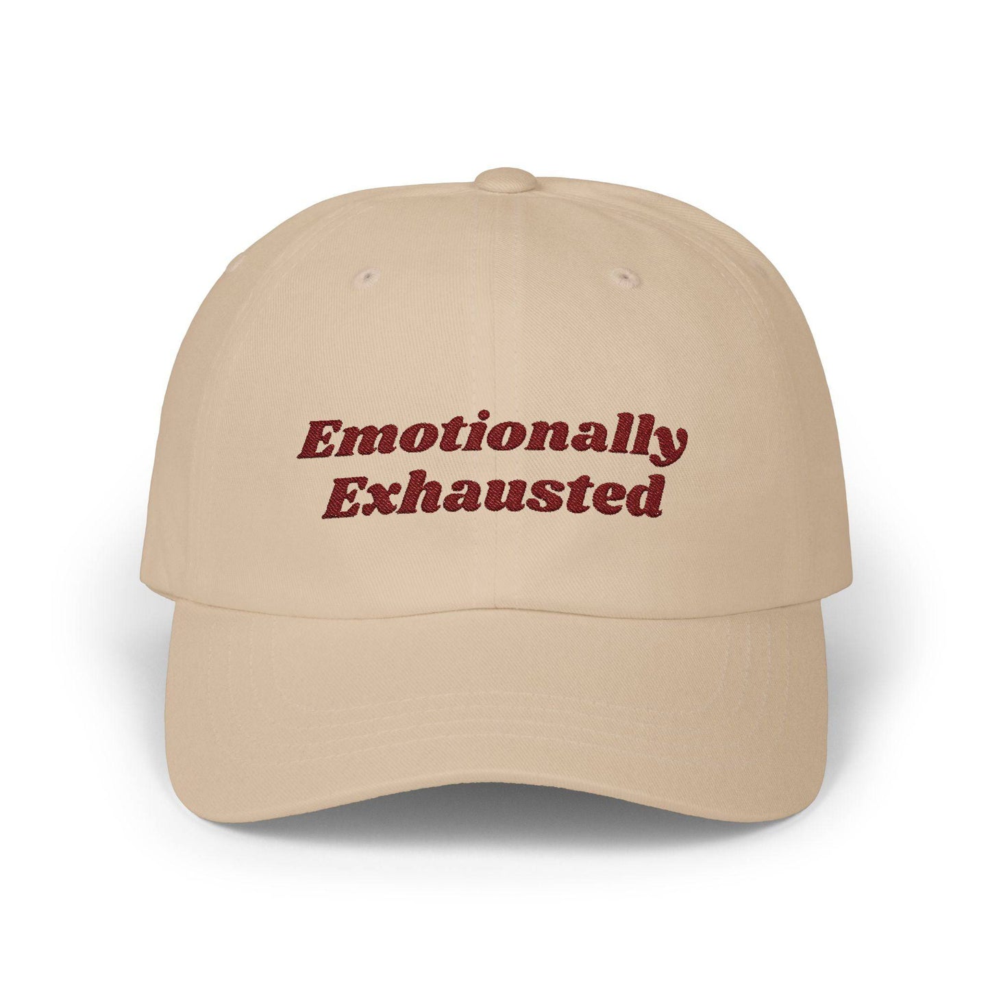 Emotionally Exhausted Dad Cap, Relaxed Fit Cap for Dads, Gift for Fathers Day, Casual Dad Hat, Summer Essential Fashion - Classic Dad Cap, - Its Fine, I Am Fine