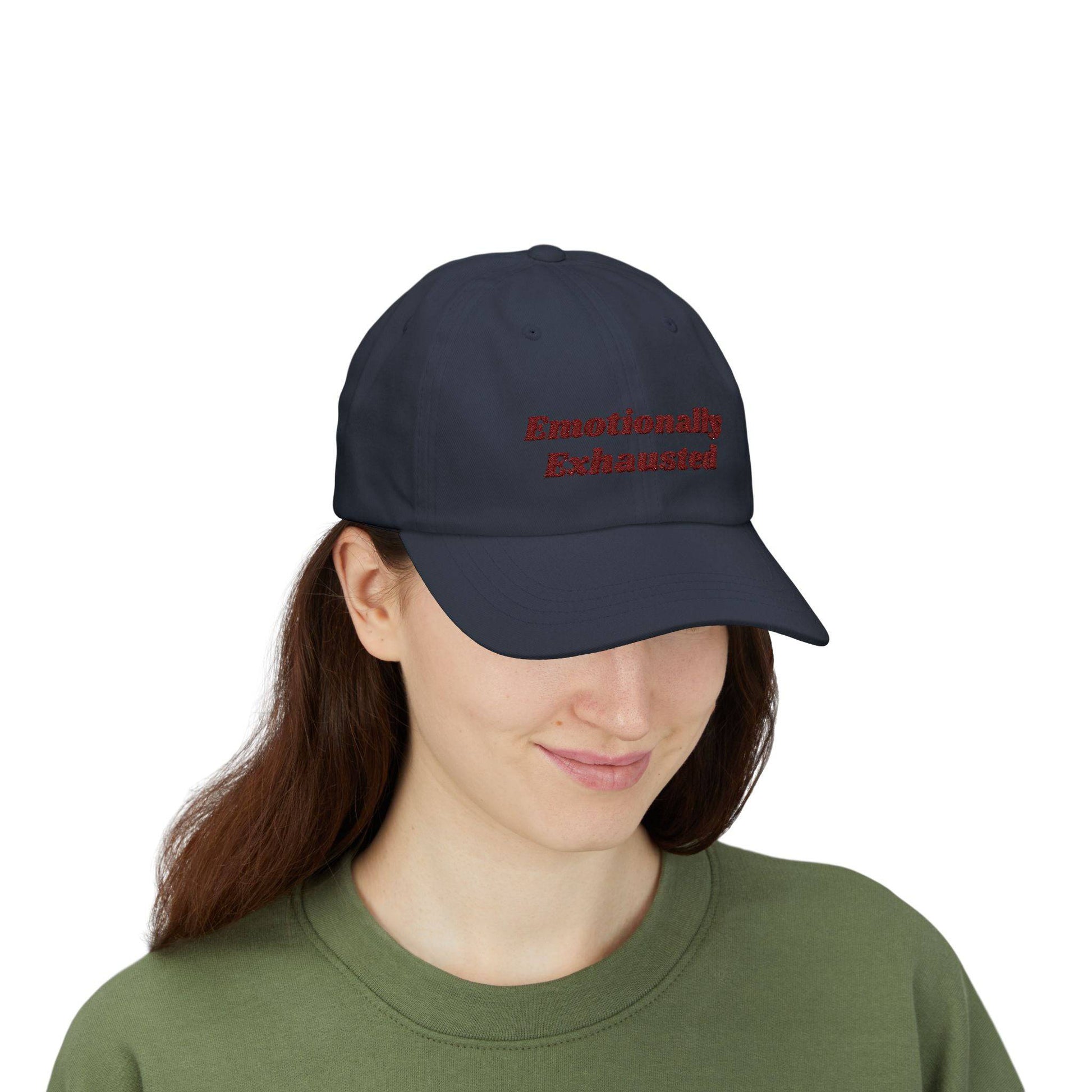 Emotionally Exhausted Dad Cap, Relaxed Fit Cap for Dads, Gift for Fathers Day, Casual Dad Hat, Summer Essential Fashion - Classic Dad Cap, - Its Fine, I Am Fine