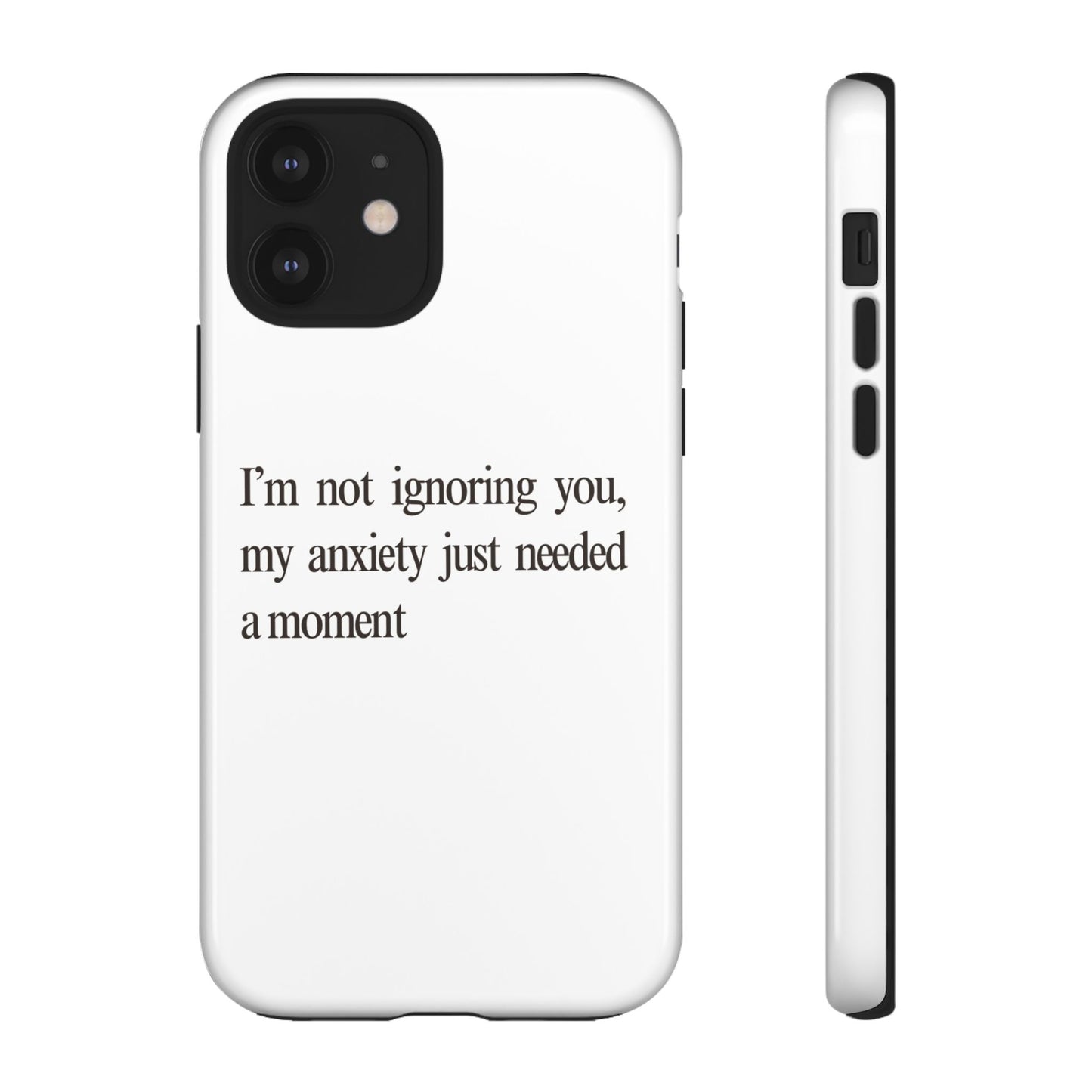 Anxiety Tough Phone Case, Stress Relief Gift, Mental Health Awareness, Protective Phone Cover, Inspirational Quote Case