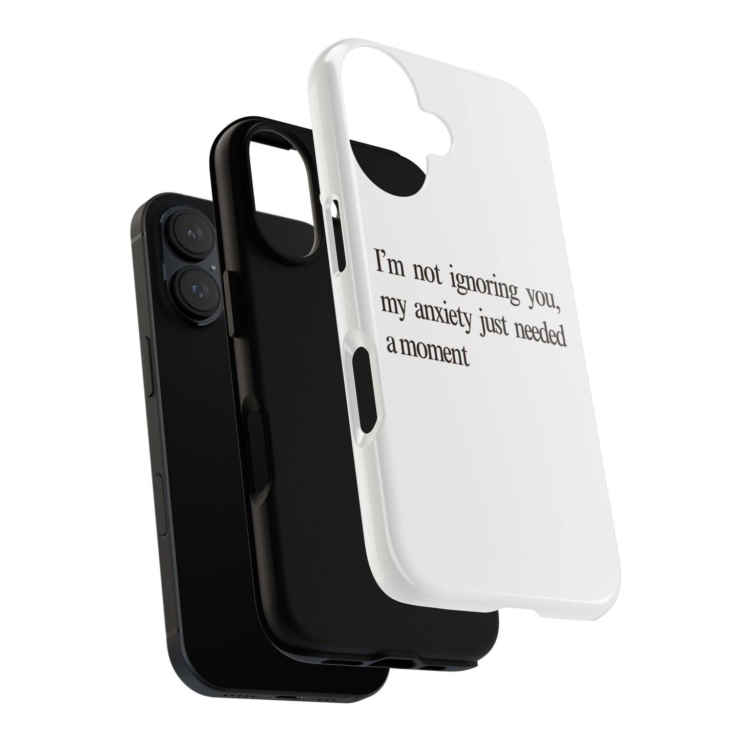Anxiety Tough Phone Case, Stress Relief Gift, Mental Health Awareness, Protective Phone Cover, Inspirational Quote Case