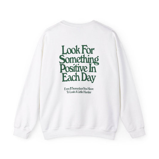 Positive Vibes Crewneck Sweatshirt, Inspirational Gift, Unisex Motivational Apparel, Everyday Comfort, Self-Care Fashion, Gift for Him or - Its Fine, I Am Fine