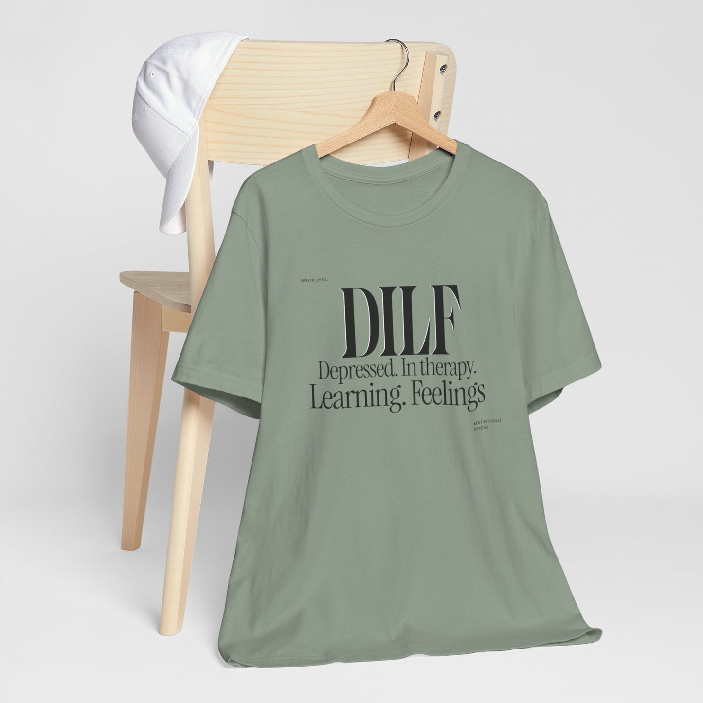 DLF Unisex Jersey Short Sleeve Tee - Embrace Feelings - Its Fine, I Am Fine