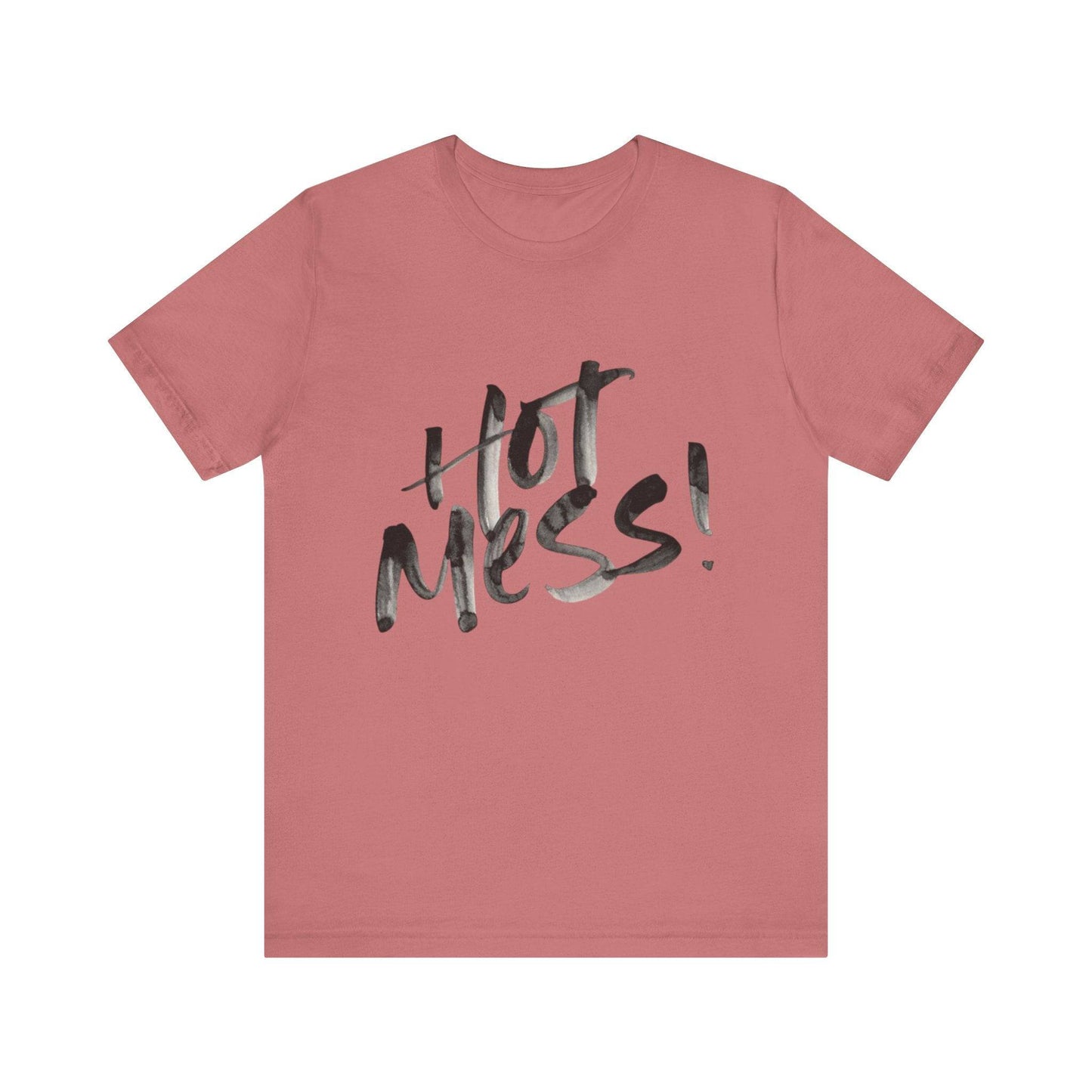 Funny Hot Mess Unisex Tee, Casual Wear, Gift for Friends, Humor Shirt, Everyday Comfort, Perfect for Birthdays - Its Fine, I Am Fine